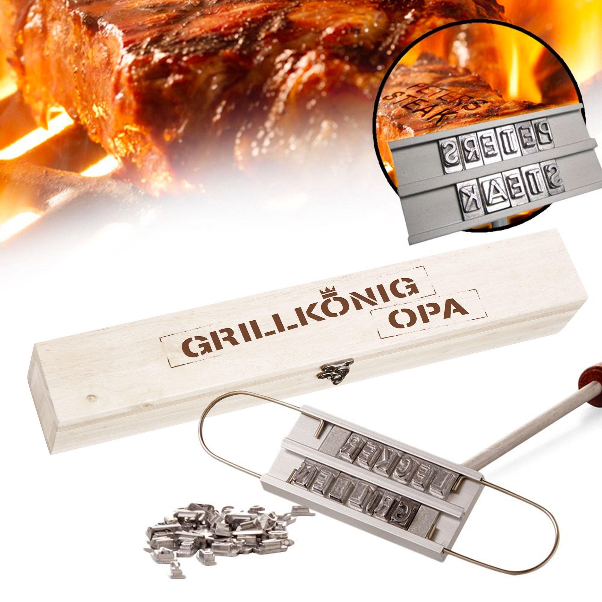 Grillbrandeisen - Grillkönig Opa Grillbrandeisen - Grillkönig Opa