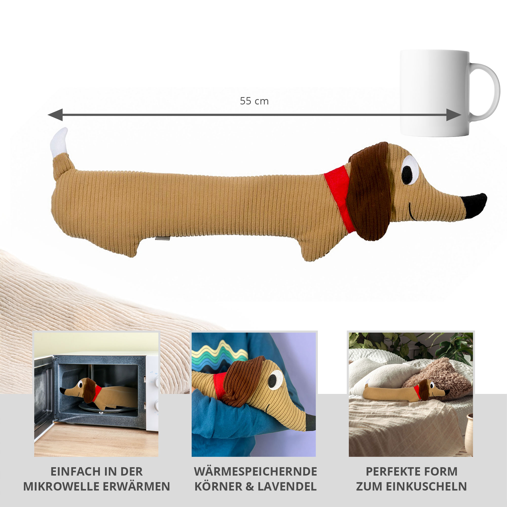 Wärmekissen - Dackel Kuscheltier Wärmekissen - Dackel Kuscheltier