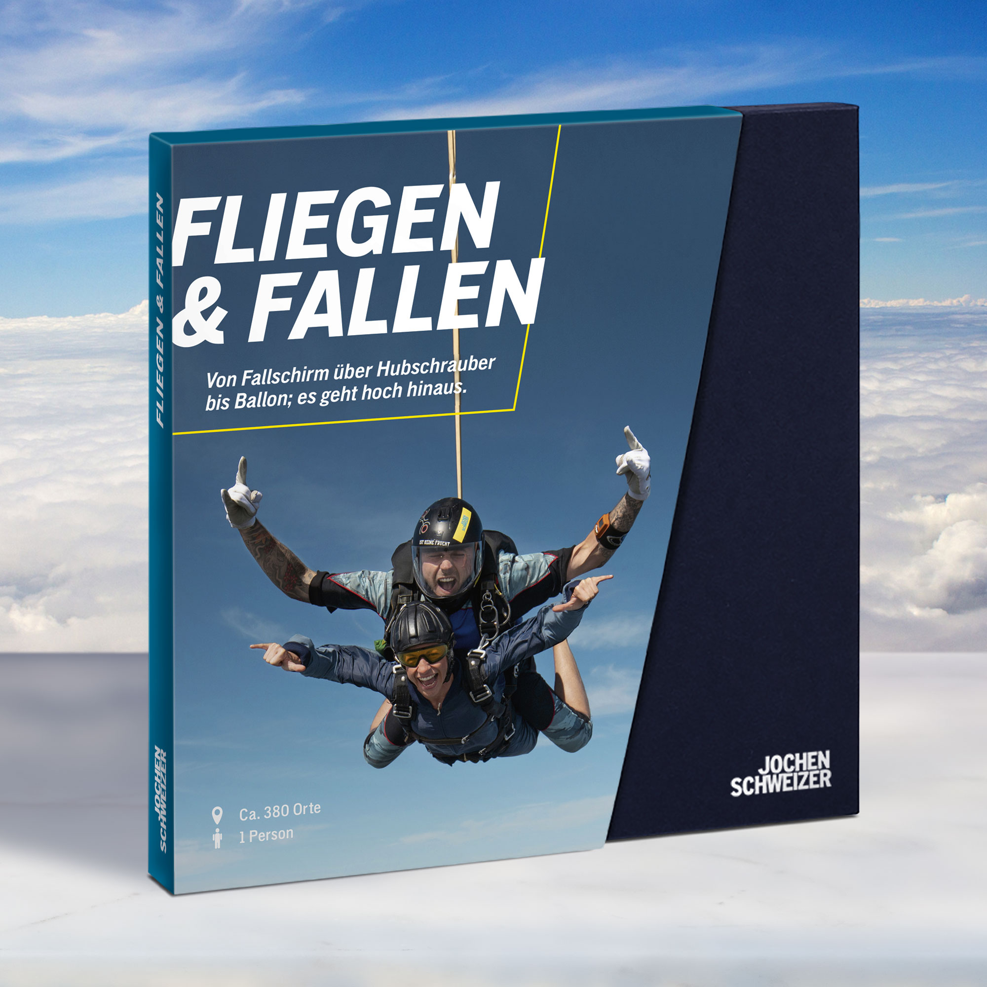 Geschenkbox Fliegen & Fallen