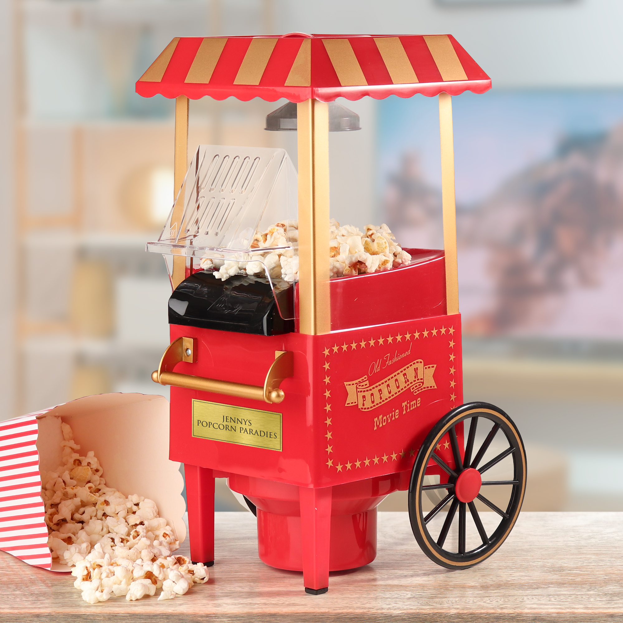 Retro Popcornmaschine mit Wagen 2246