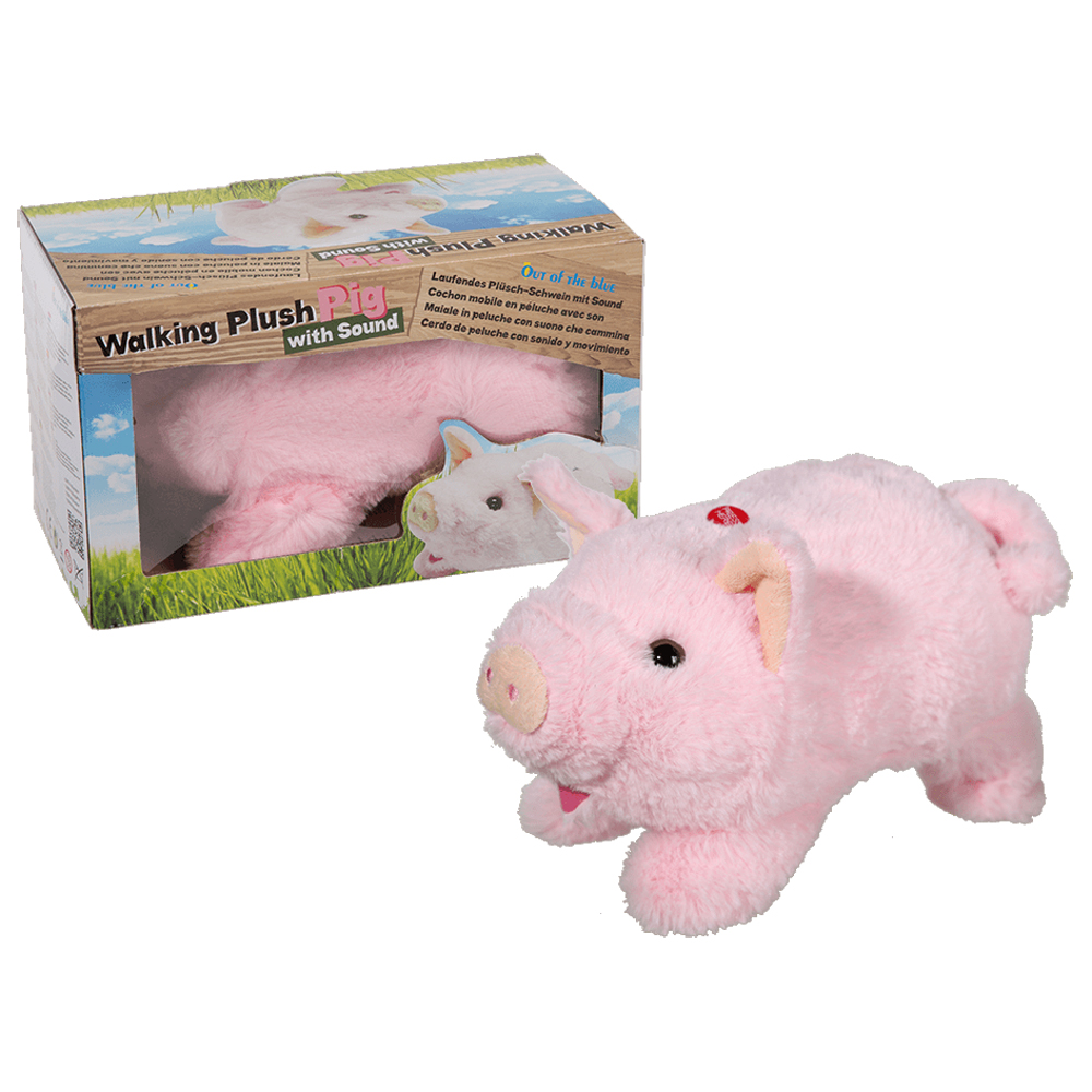 Laufendes Kuscheltier Schwein mit Soundeffekt 3367