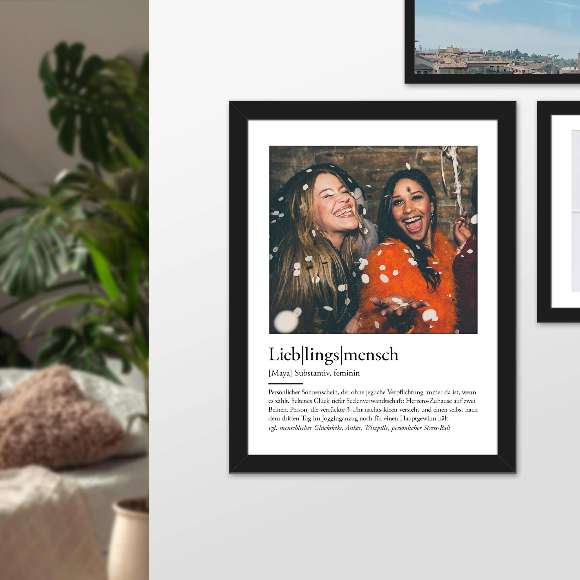 Definition Lieblingsmensch - personalisiertes Bild mit Foto