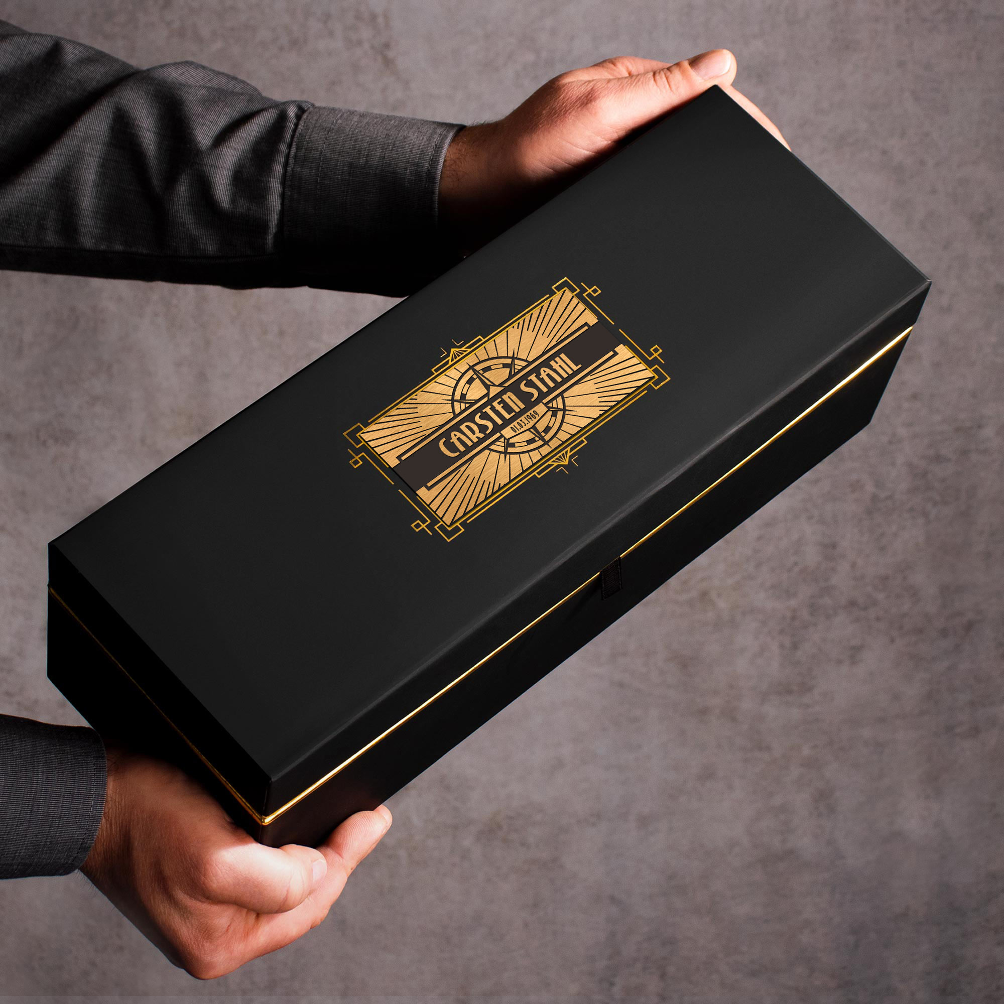 Whisky Set in edler Geschenkbox - Kompass Gravur 0021-0002-EU-0001 - 5
