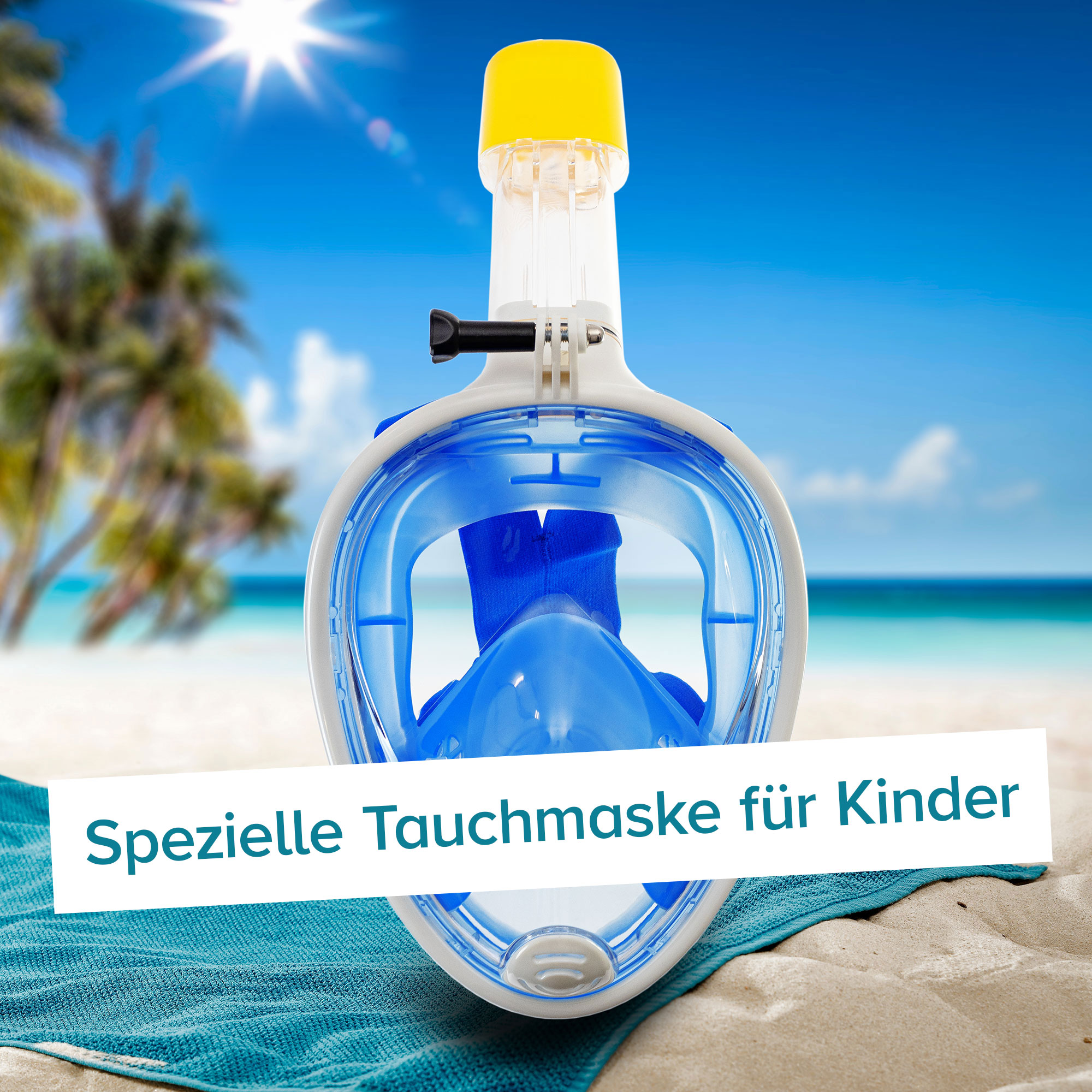 Schnorchelmaske für Kinder - blau 4053 - 7