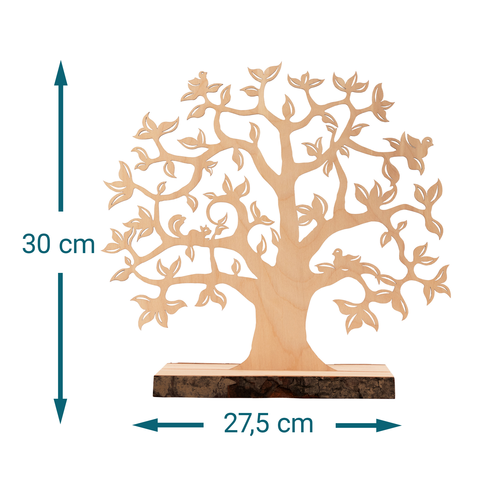 Baum mit Sockel graviert - zur Hochzeit (klein)