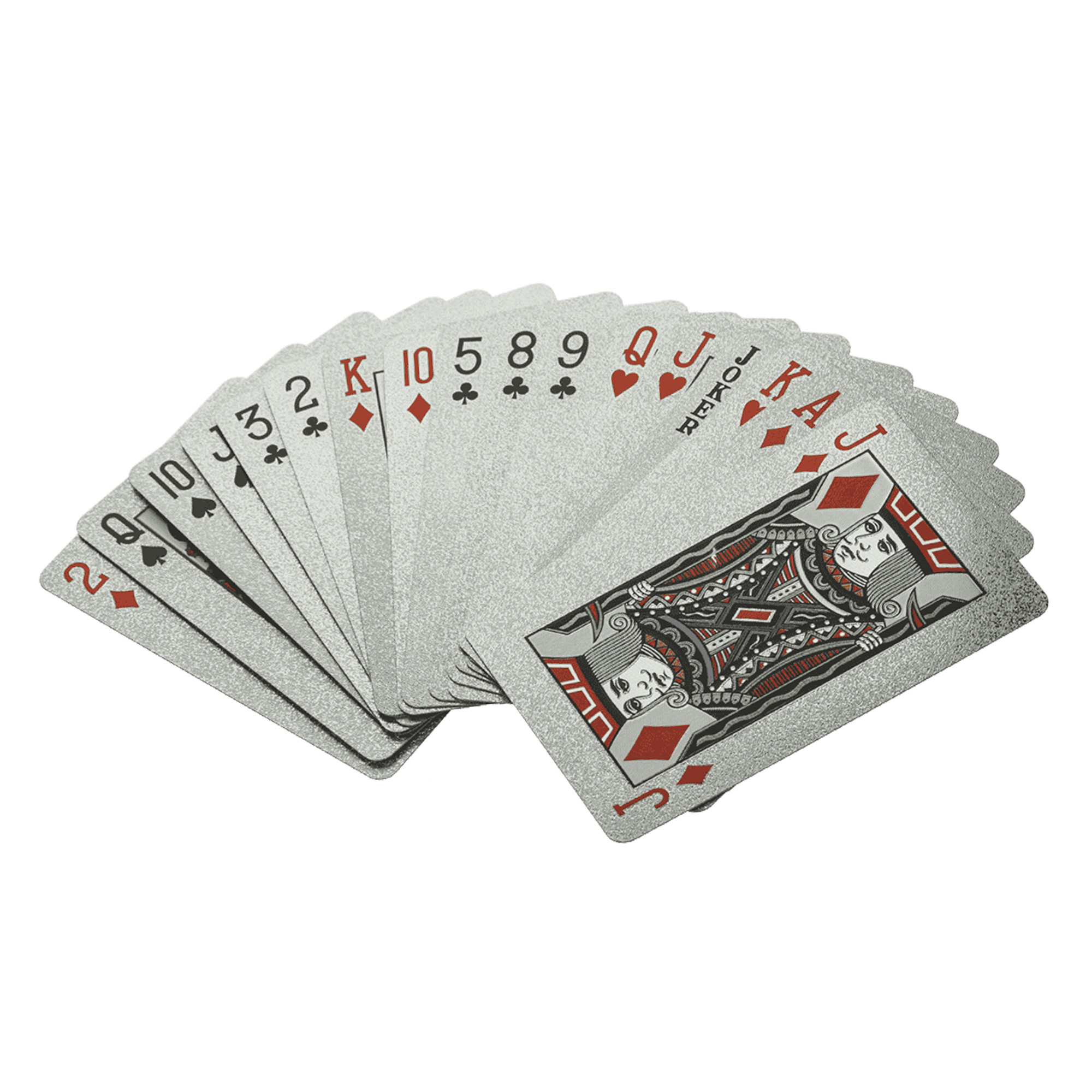 Silberne Spielkarten Deluxe in edler Verpackung