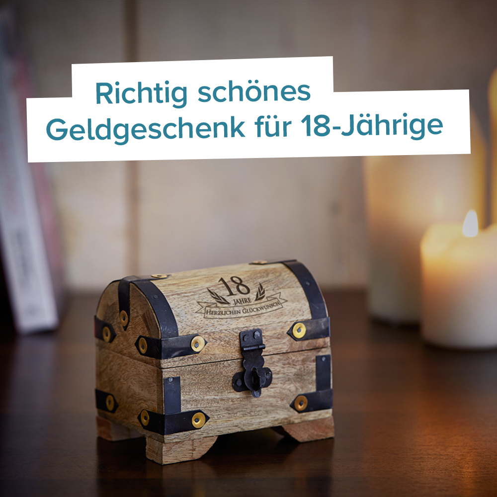 Mini Geld Schatztruhe zum 18. Geburtstag 3967 - 7