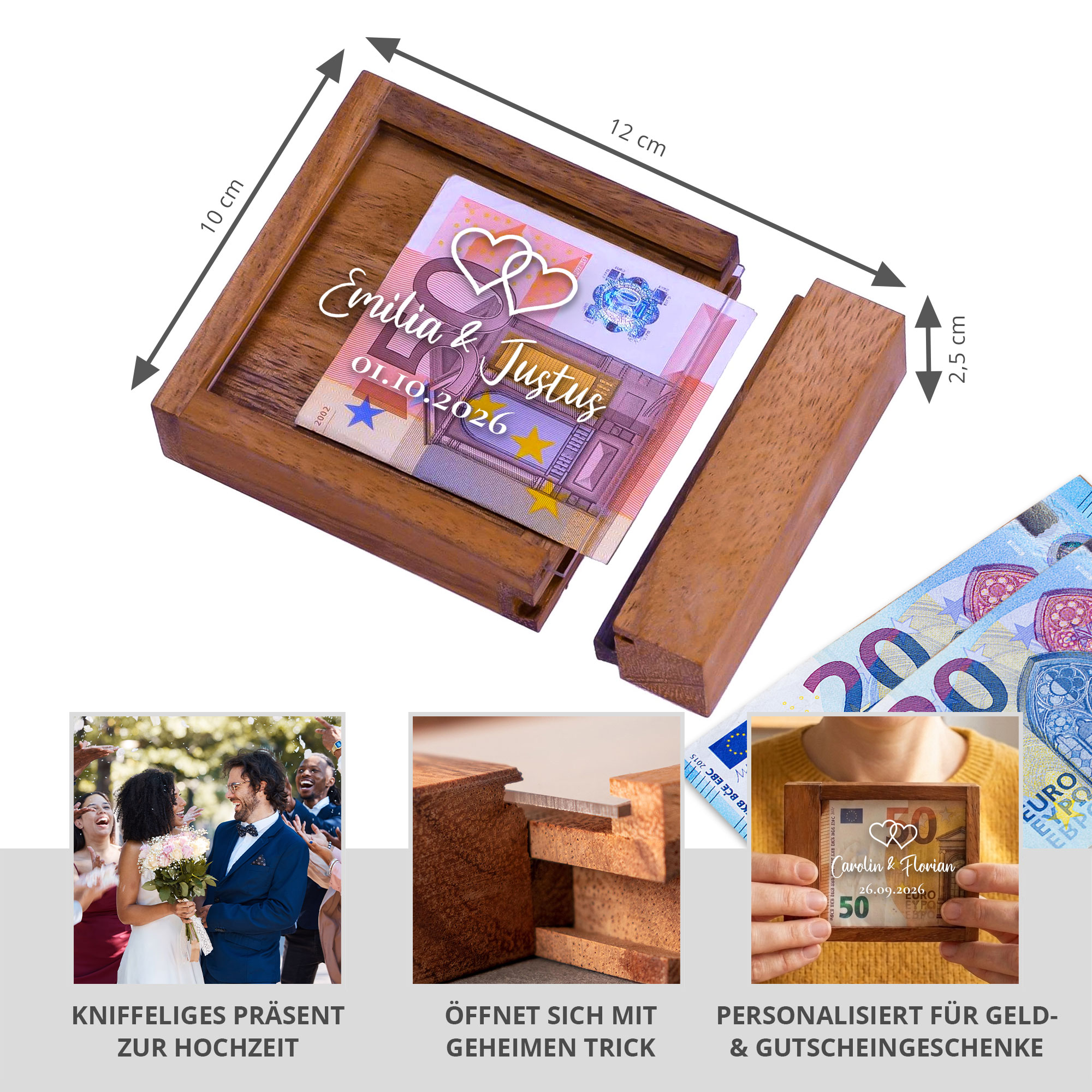 Magische Geldgeschenkbox Kompakt zur Hochzeit Magische Geldgeschenkbox Kompakt zur Hochzeit