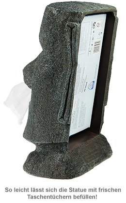 Moai Taschentuchspender - Steingesicht 2750 - 1