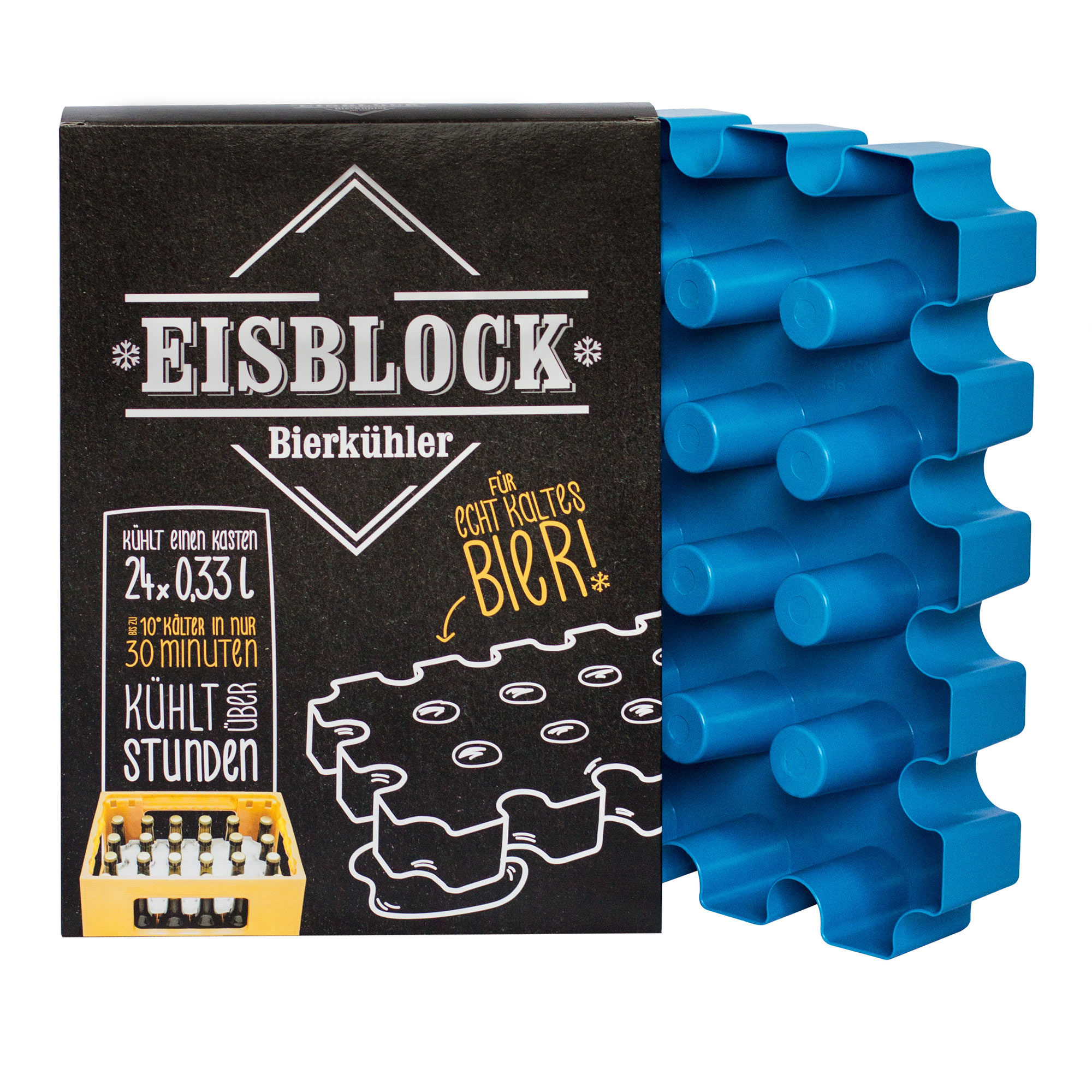 Bierkühler - Eisblockform für Bierkisten - 0,33 l Flaschen