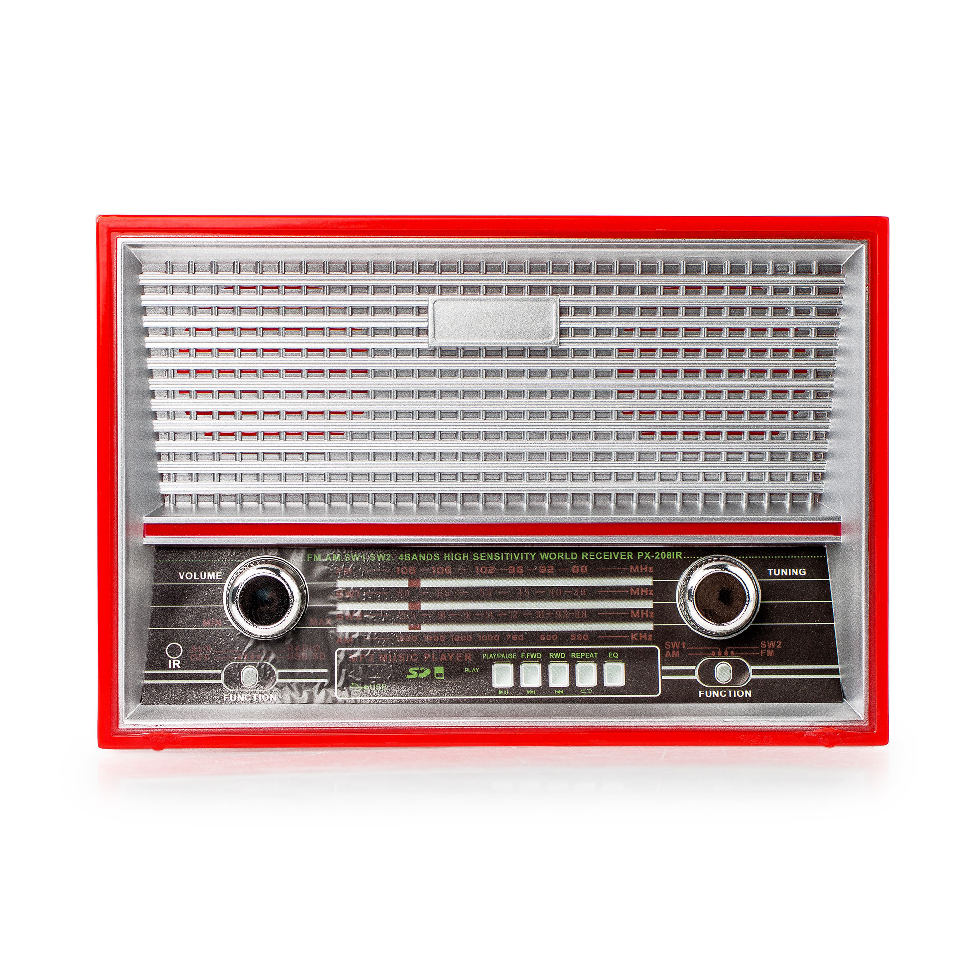 Spardose Vintage Radio - rot 3825 - 3
