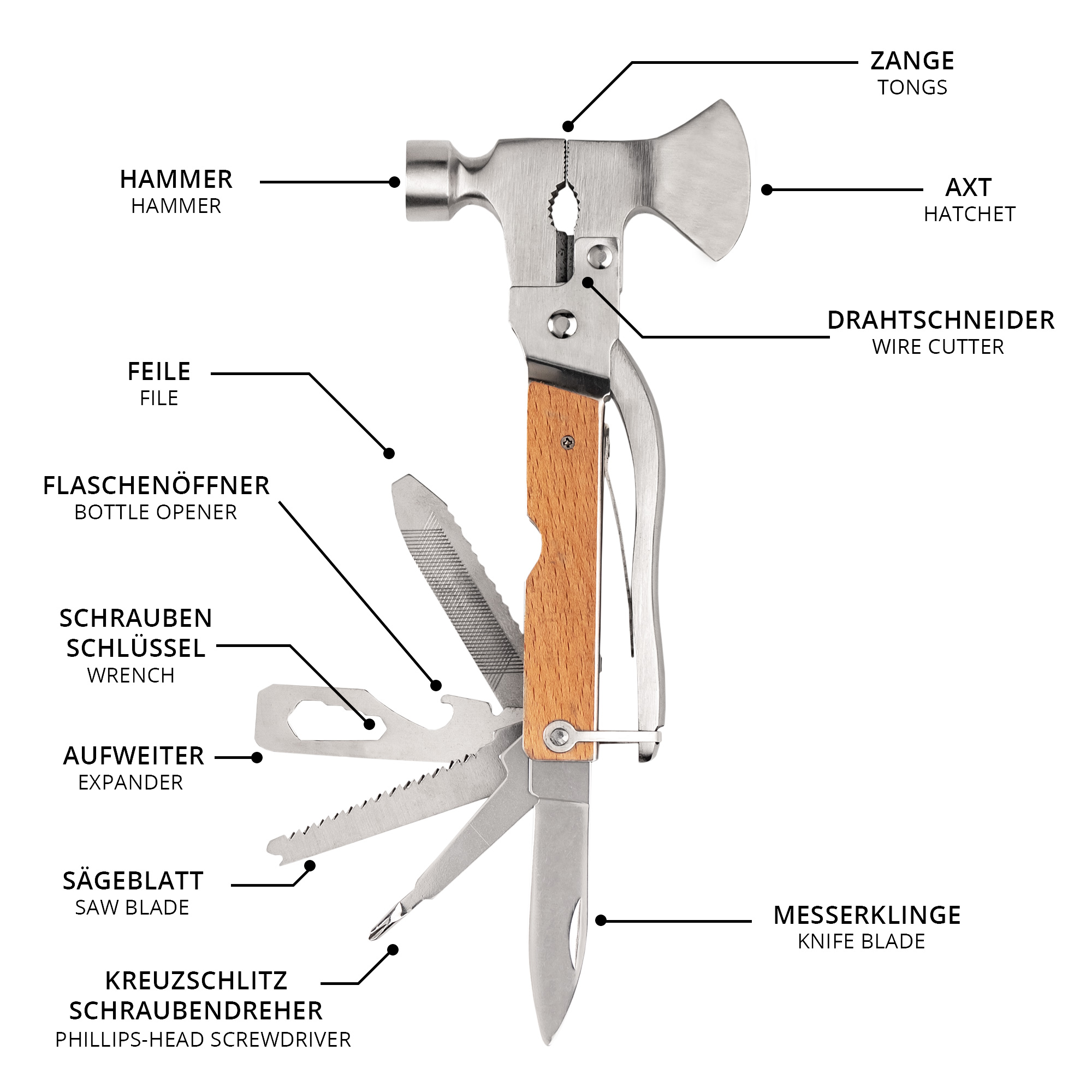 Axt Multitool - Trauzeuge