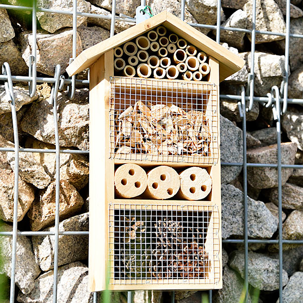 Insektenhotel mit Vogelschutz 2251