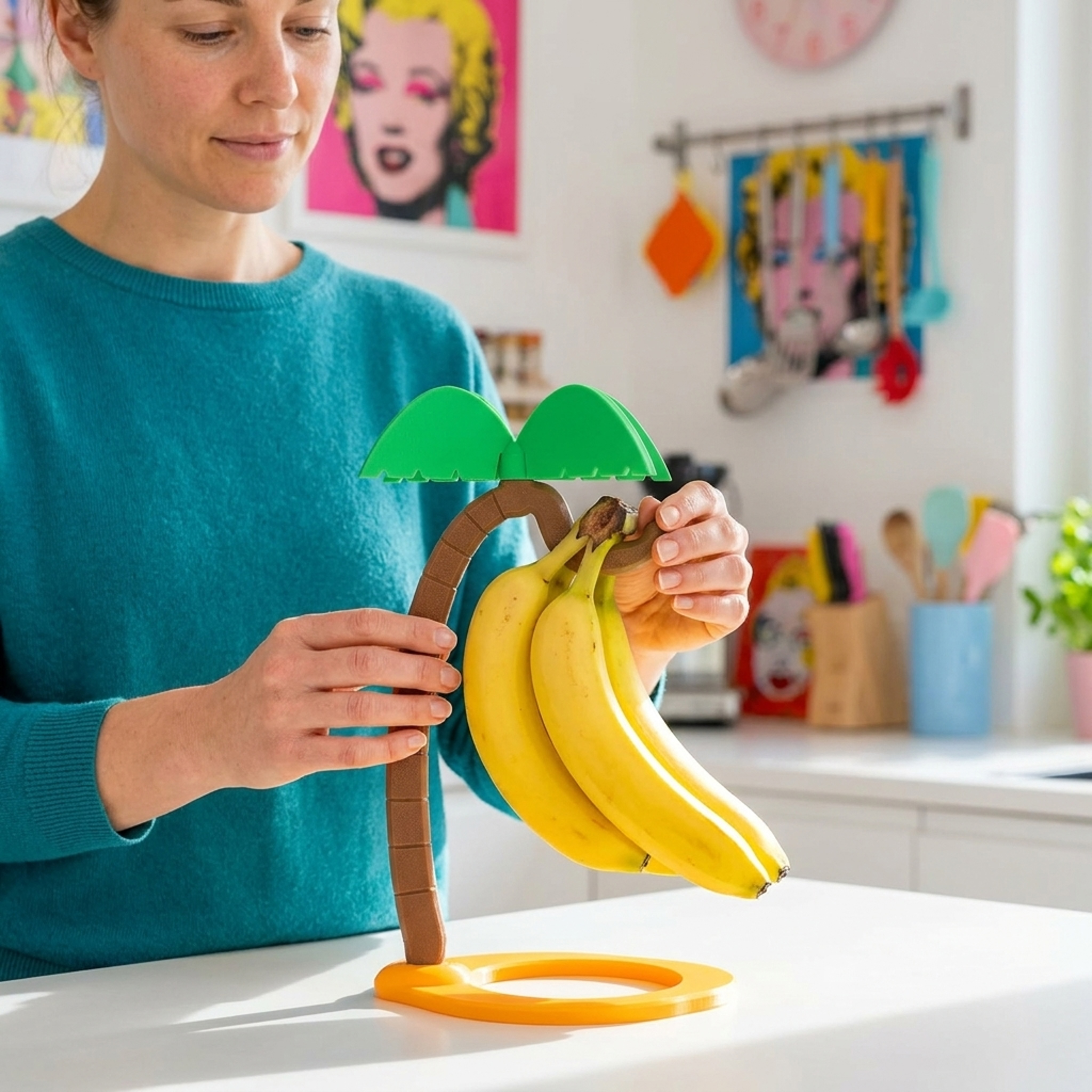 Bananenhalter Palme – Tropischer Obstständer mit Urlaubsfeeling