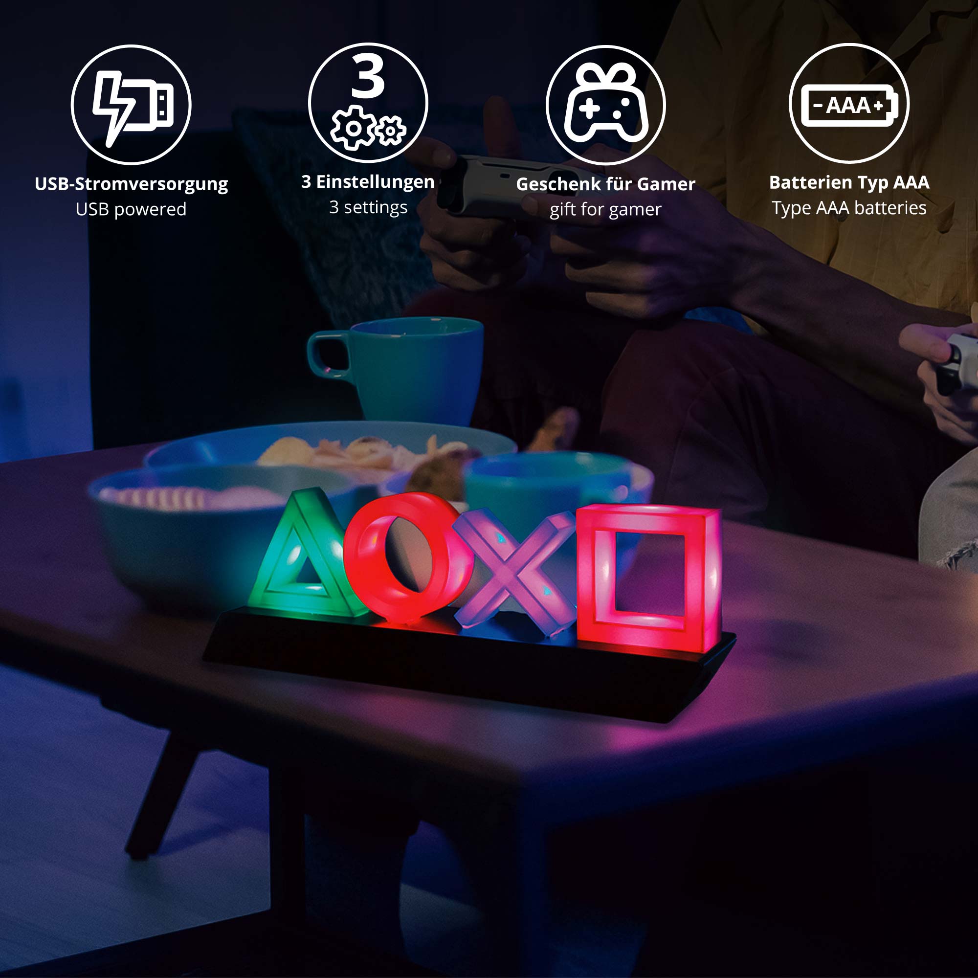 Tischlampe - PlayStation Icon Light