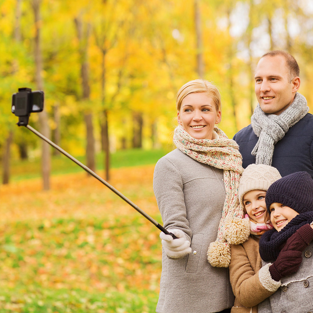 Selfie Stick - Ausziehbare Handyhalterung bis 60 cm 1849