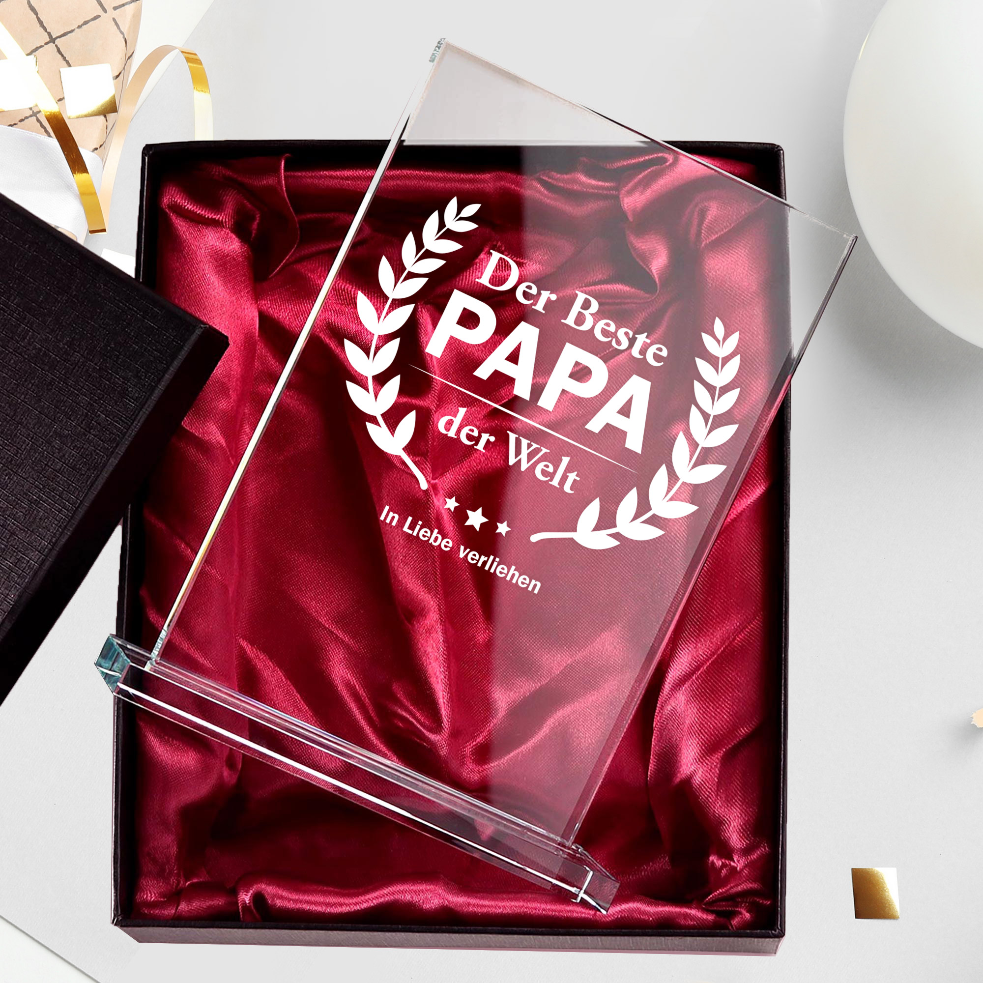 Glaspokal - Auszeichnung für besten Papa 0021-0001-DE-0004