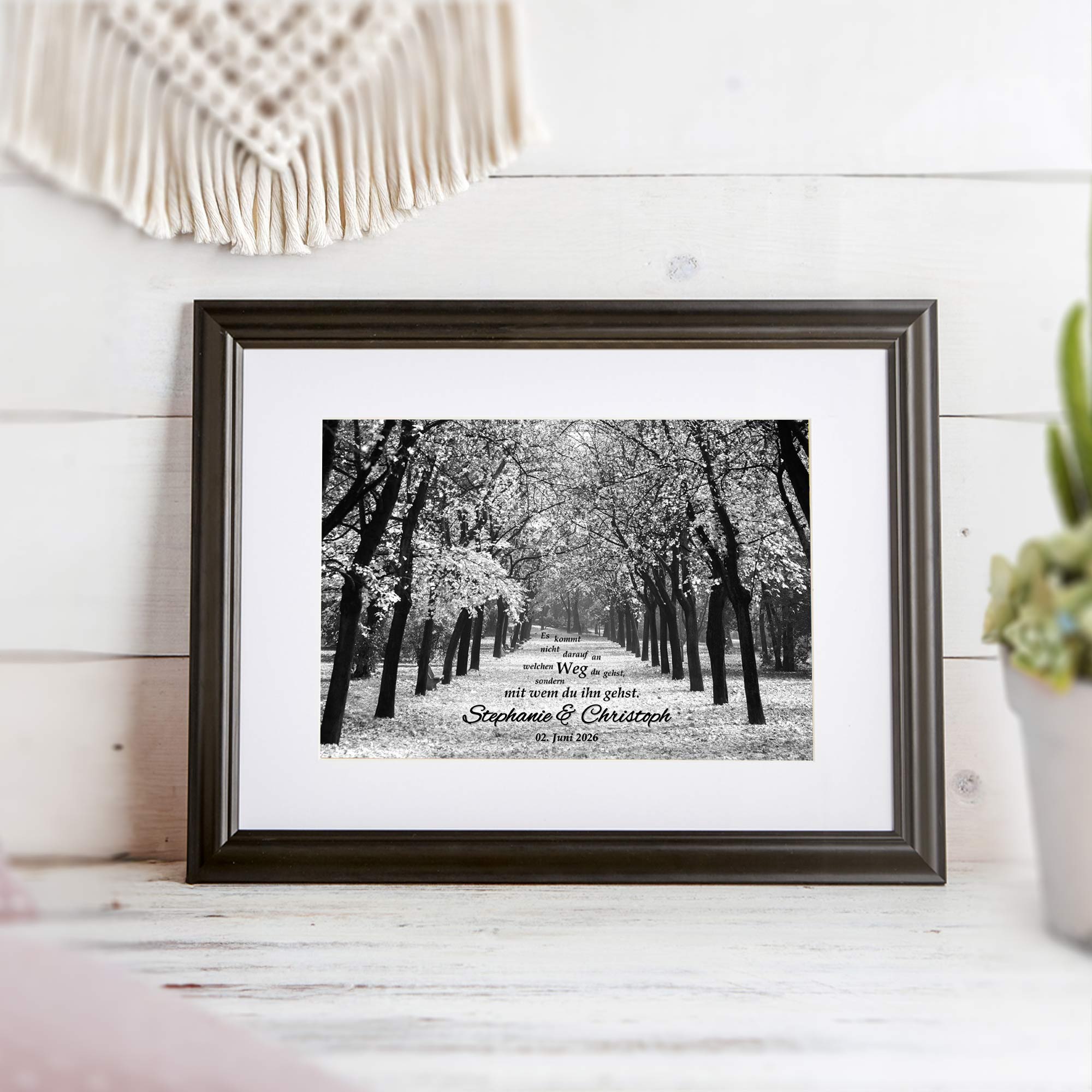 Gemeinsamer Weg - personalisiertes Bild