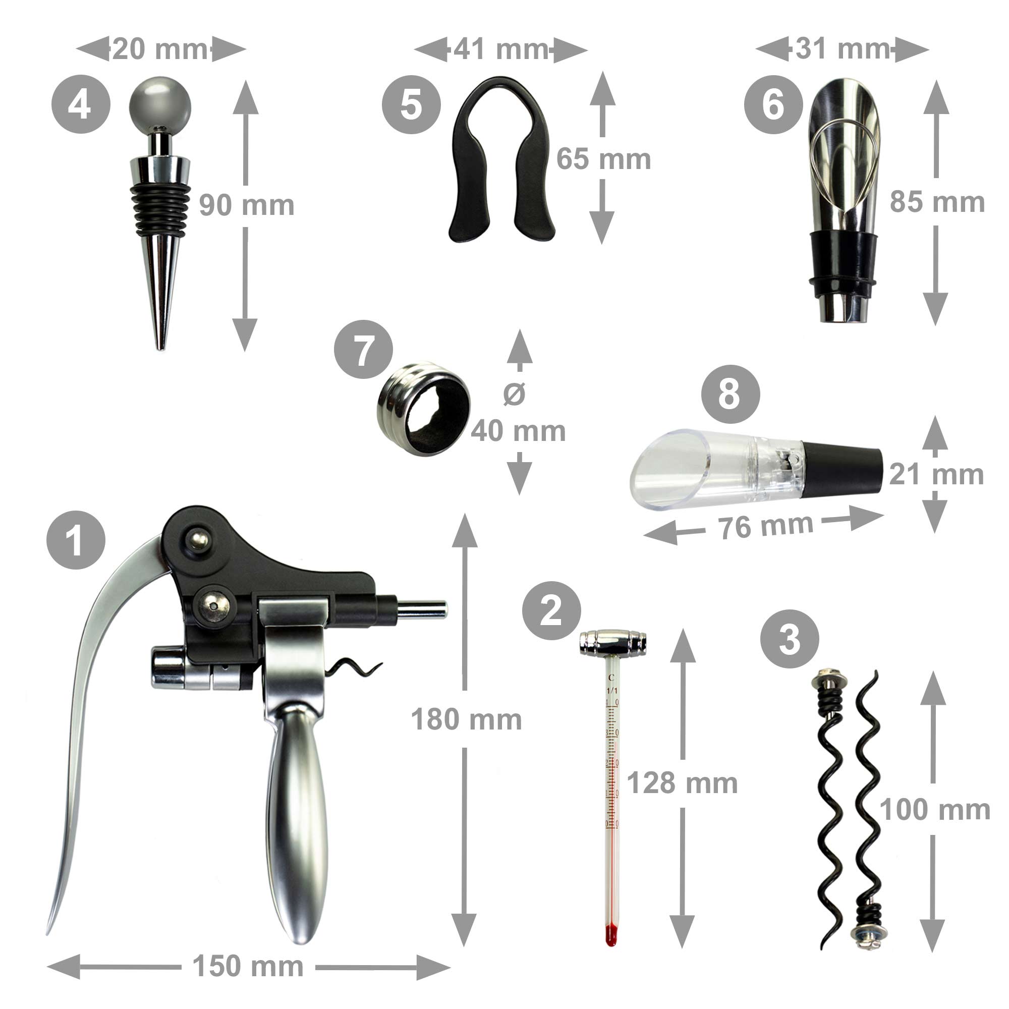 Wein Sommelier Set - 10-teilig