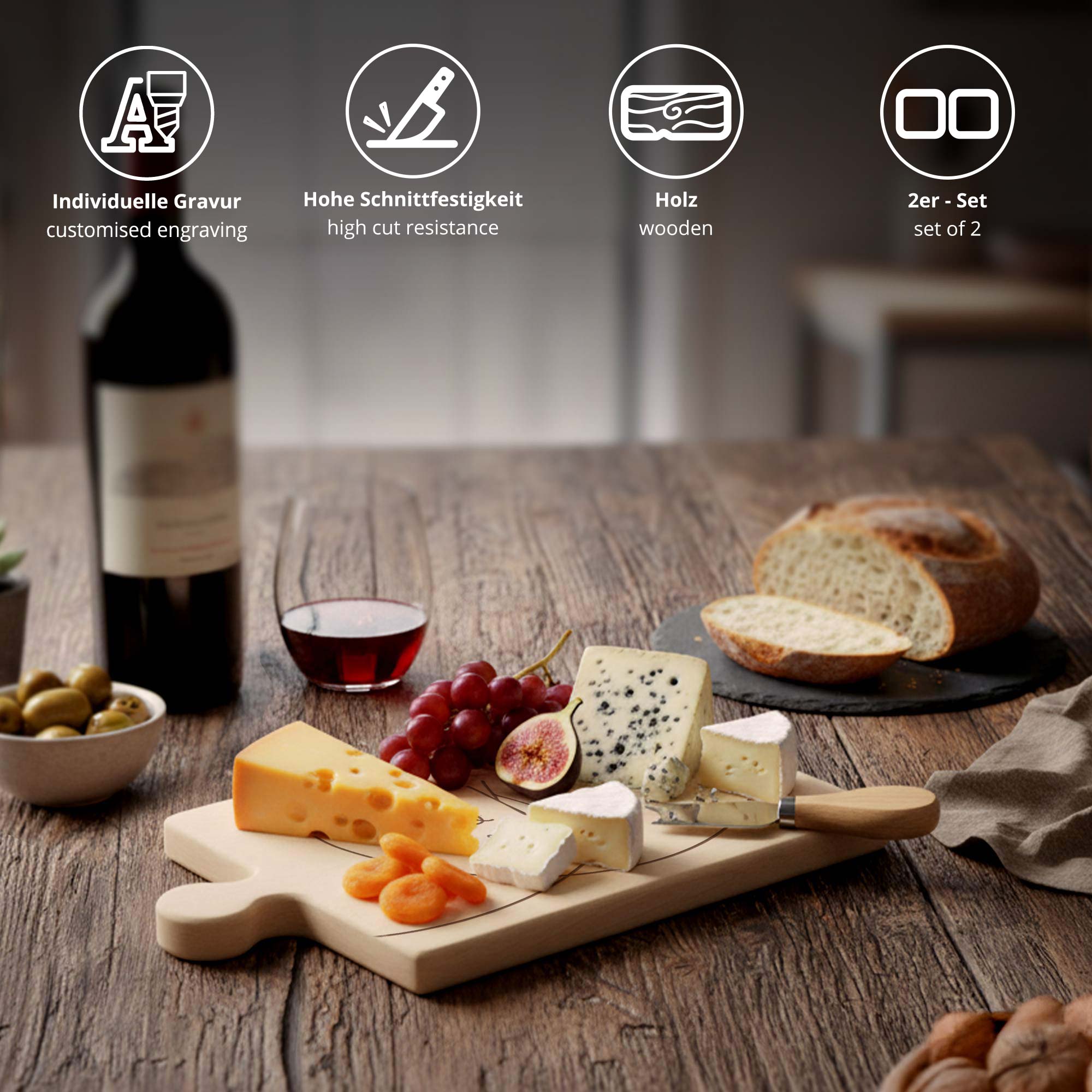 Personalisiertes Puzzle Brettchen Set - Ewig Dein