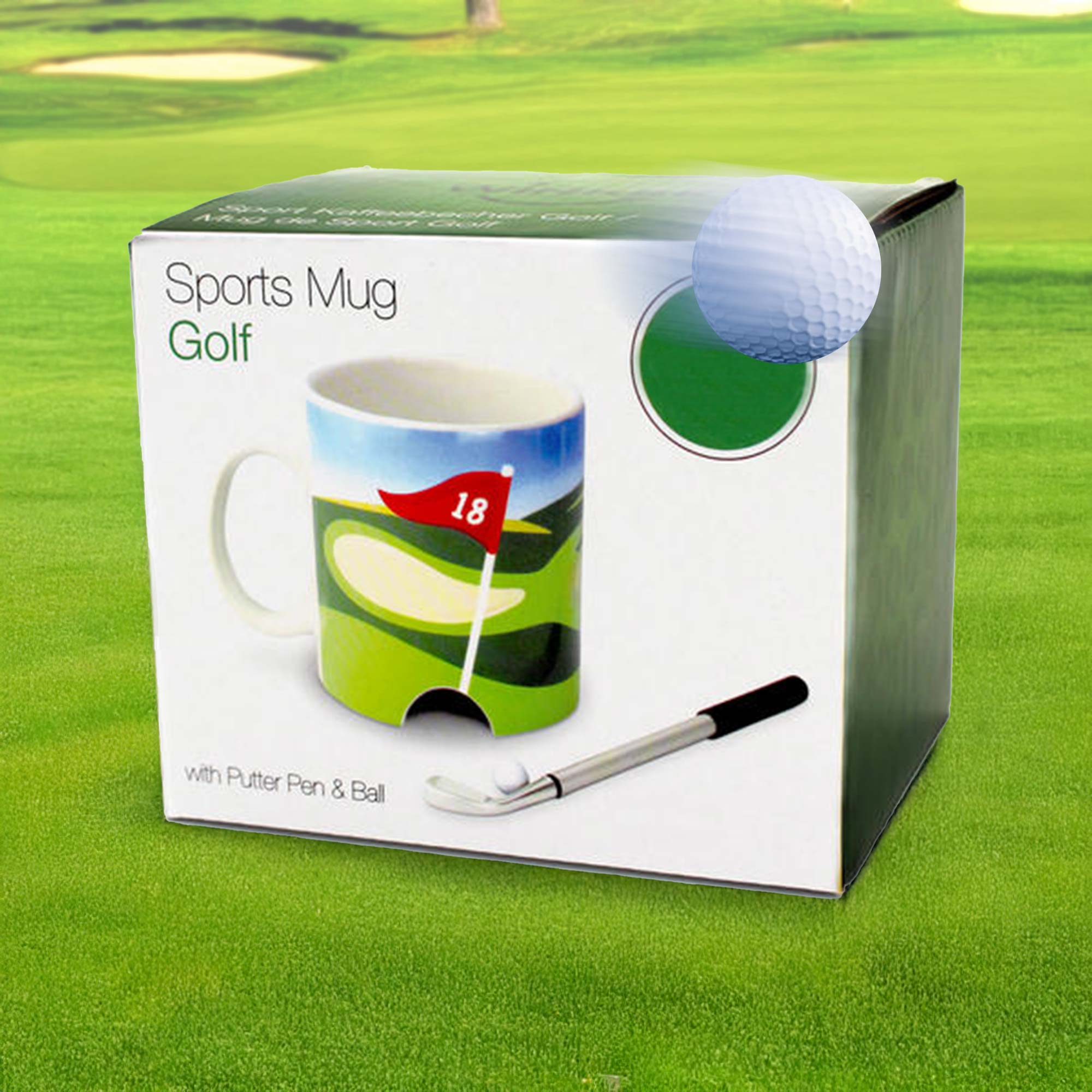 Golf Becher mit Putter