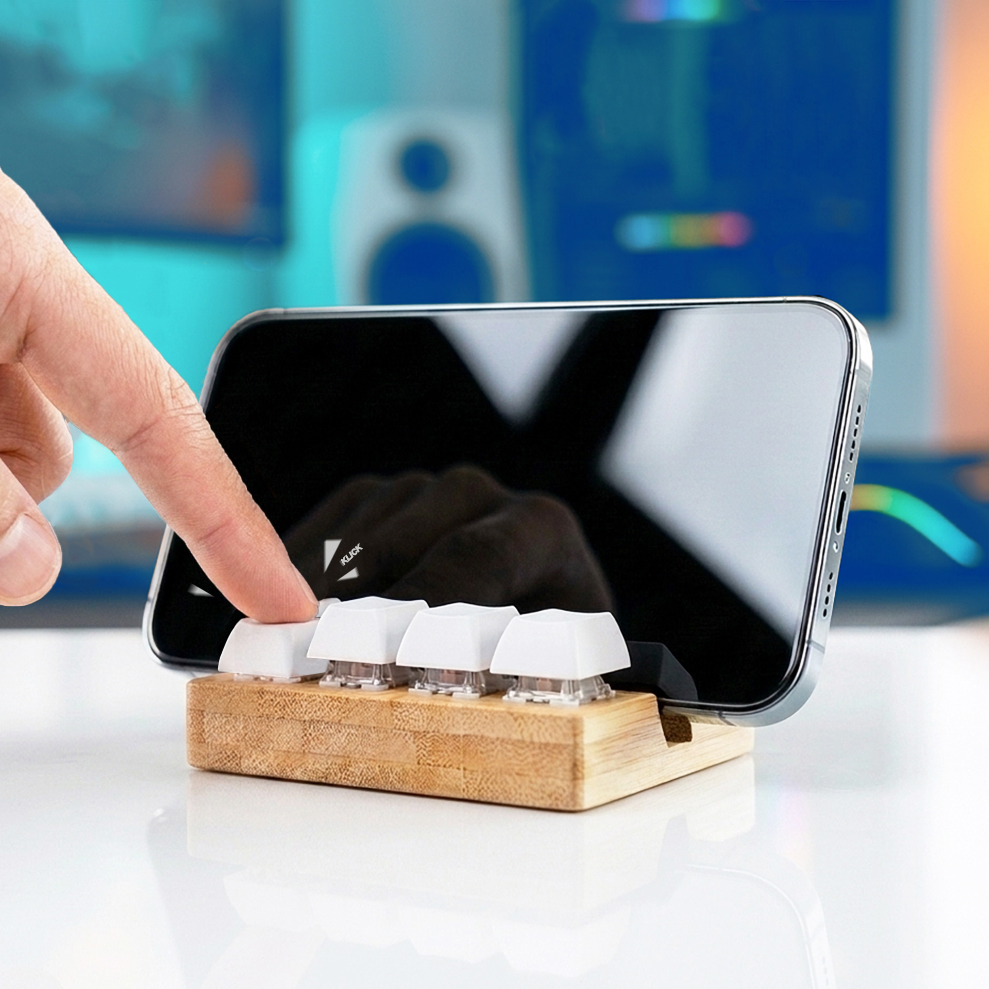Fidget Tastatur - Anti Stress Spielzeug mit Smartphone Halter