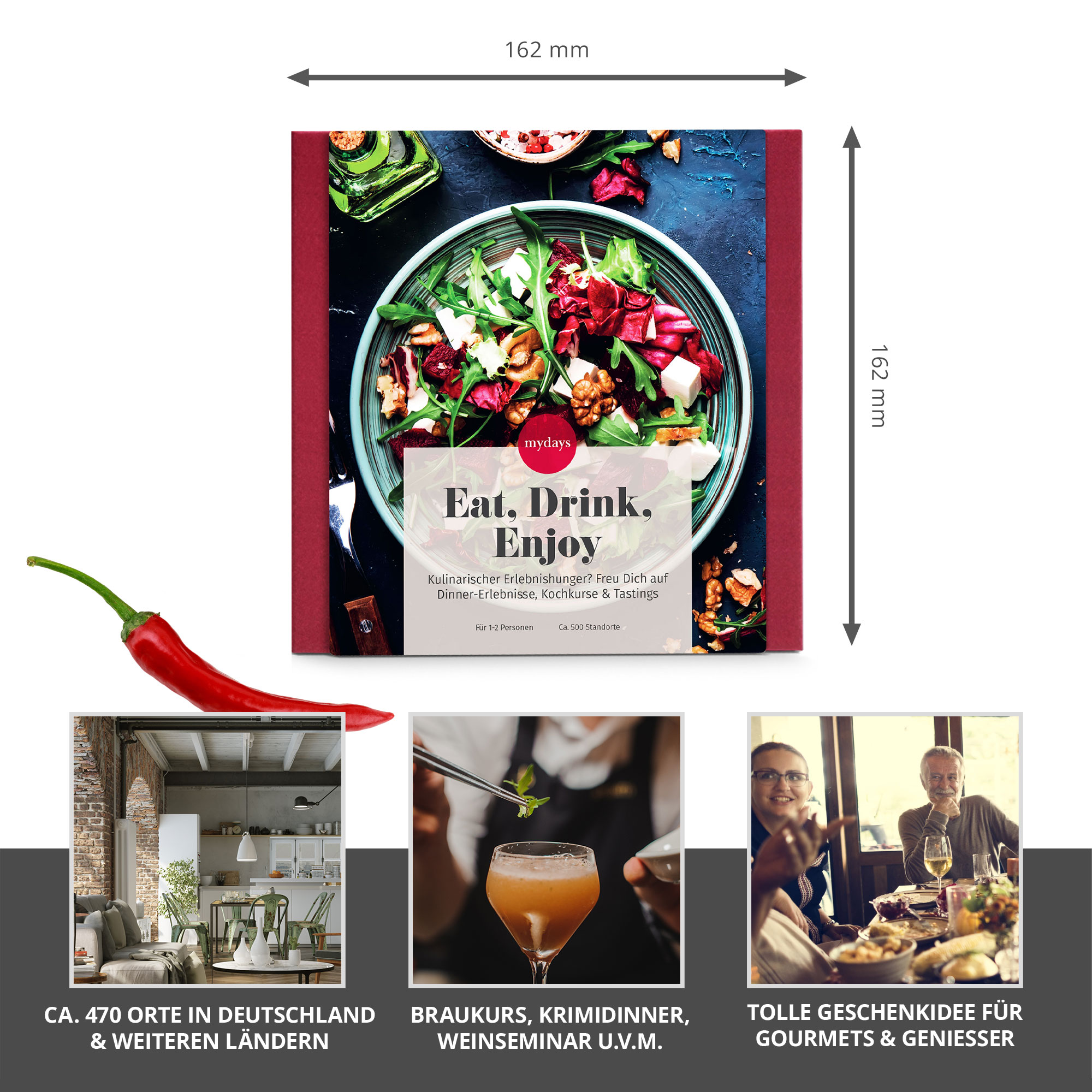Geschenkbox Eat, Drink & Enjoy