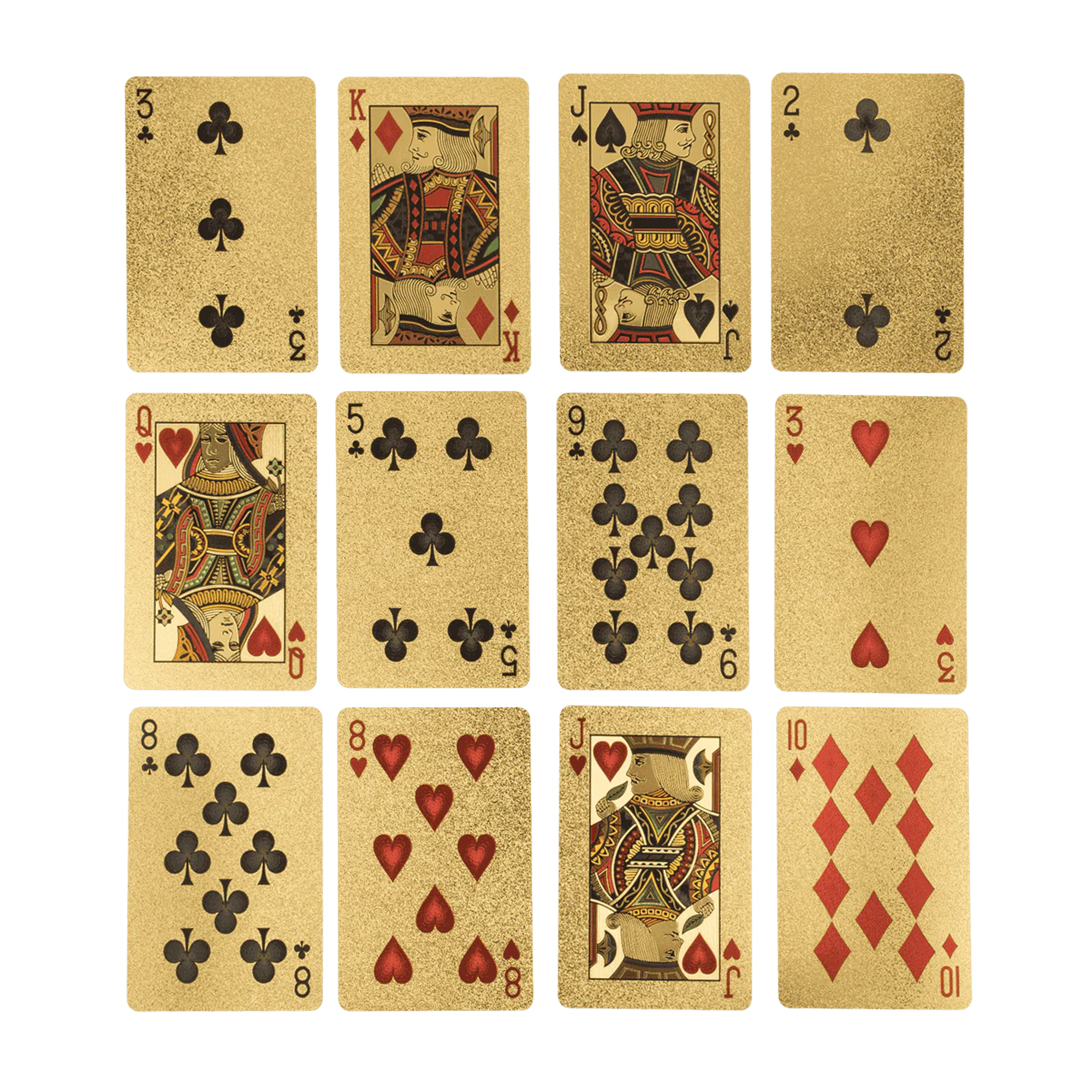 Goldene Spielkarten Deluxe in edler Verpackung