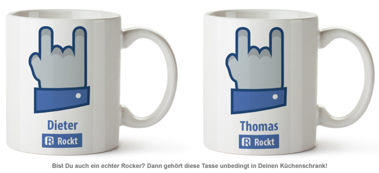 Personalisierte Tasse - Rocker 1784 - 1