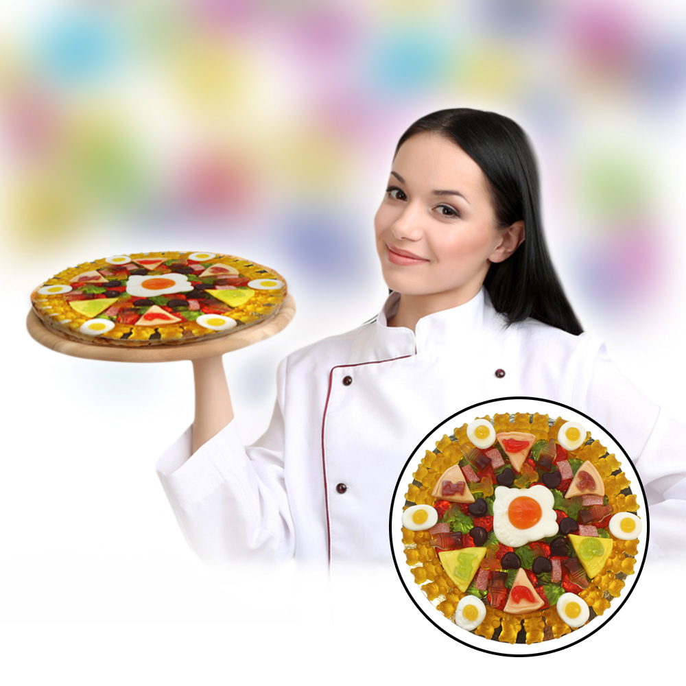 Fruchtgummi Pizza - Vier Jahreszeiten 1763