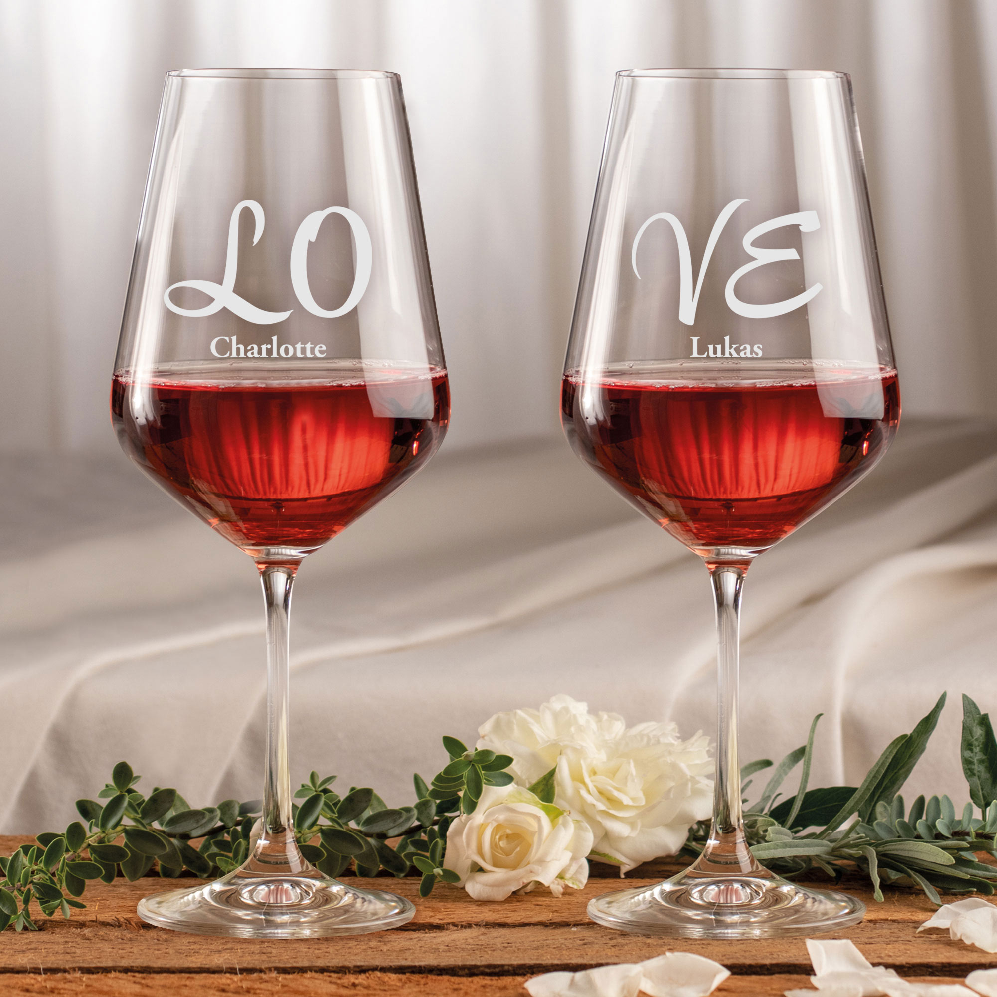 Weingläser Love - 2er Set