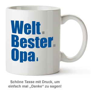 Tasse - Welt Bester Opa 1820 - 1