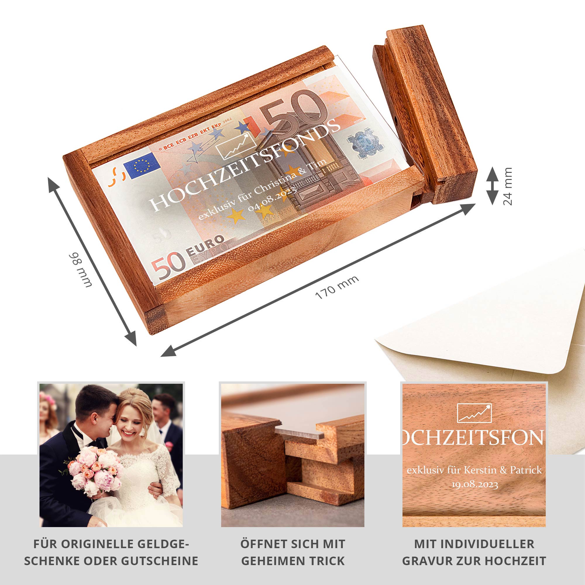 Magische Geldgeschenkbox - Hochzeitsfonds