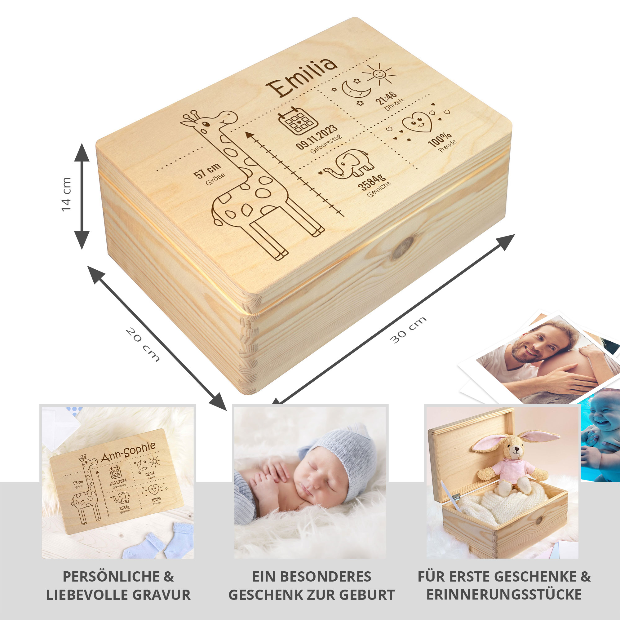 Keepsake Box - Baby - Personalisiert