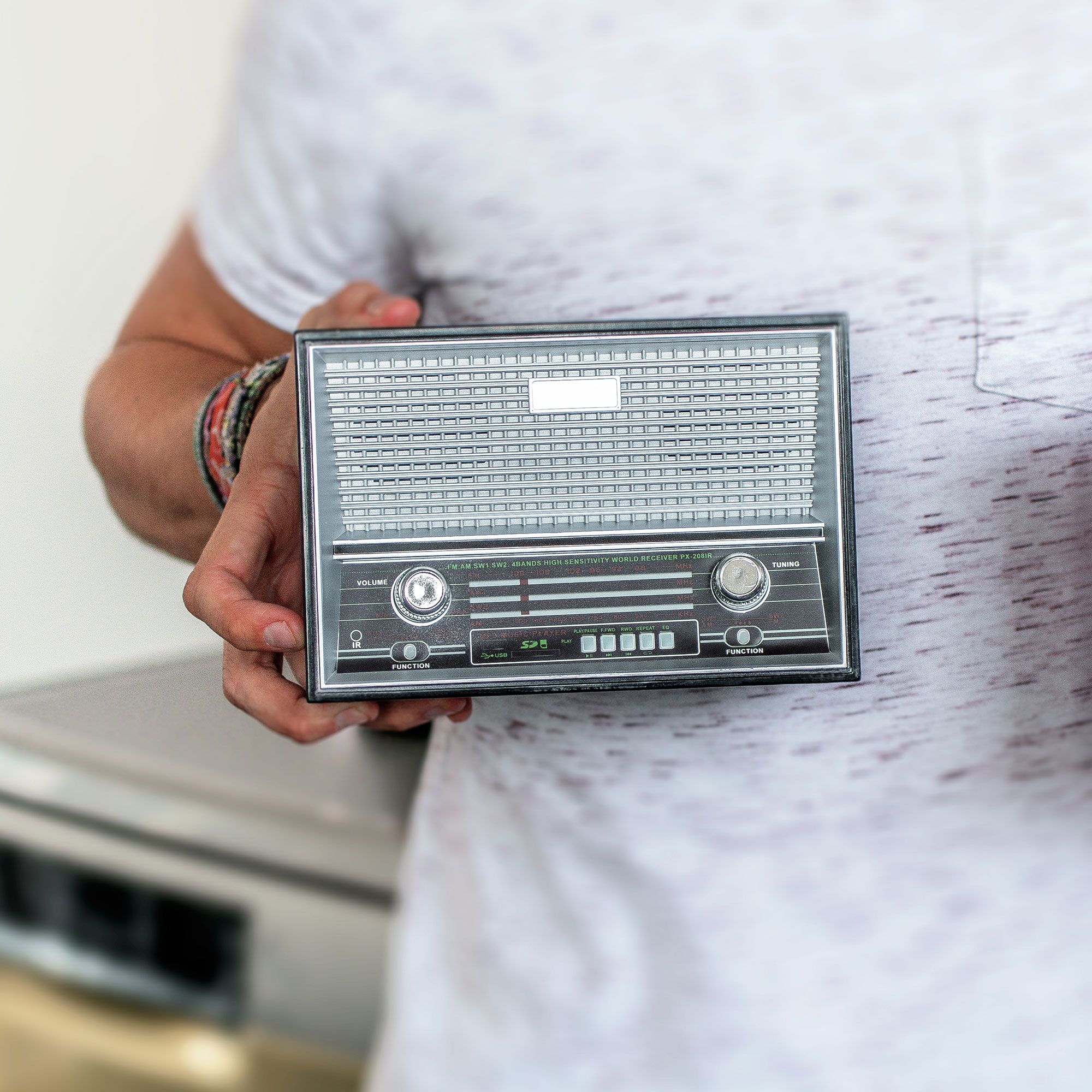 Spardose Vintage Radio - schwarz 3835 - 2