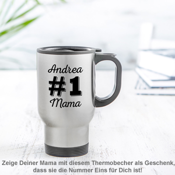 Thermobecher personalisiert - Nummer 1 Mama 2814 - 1