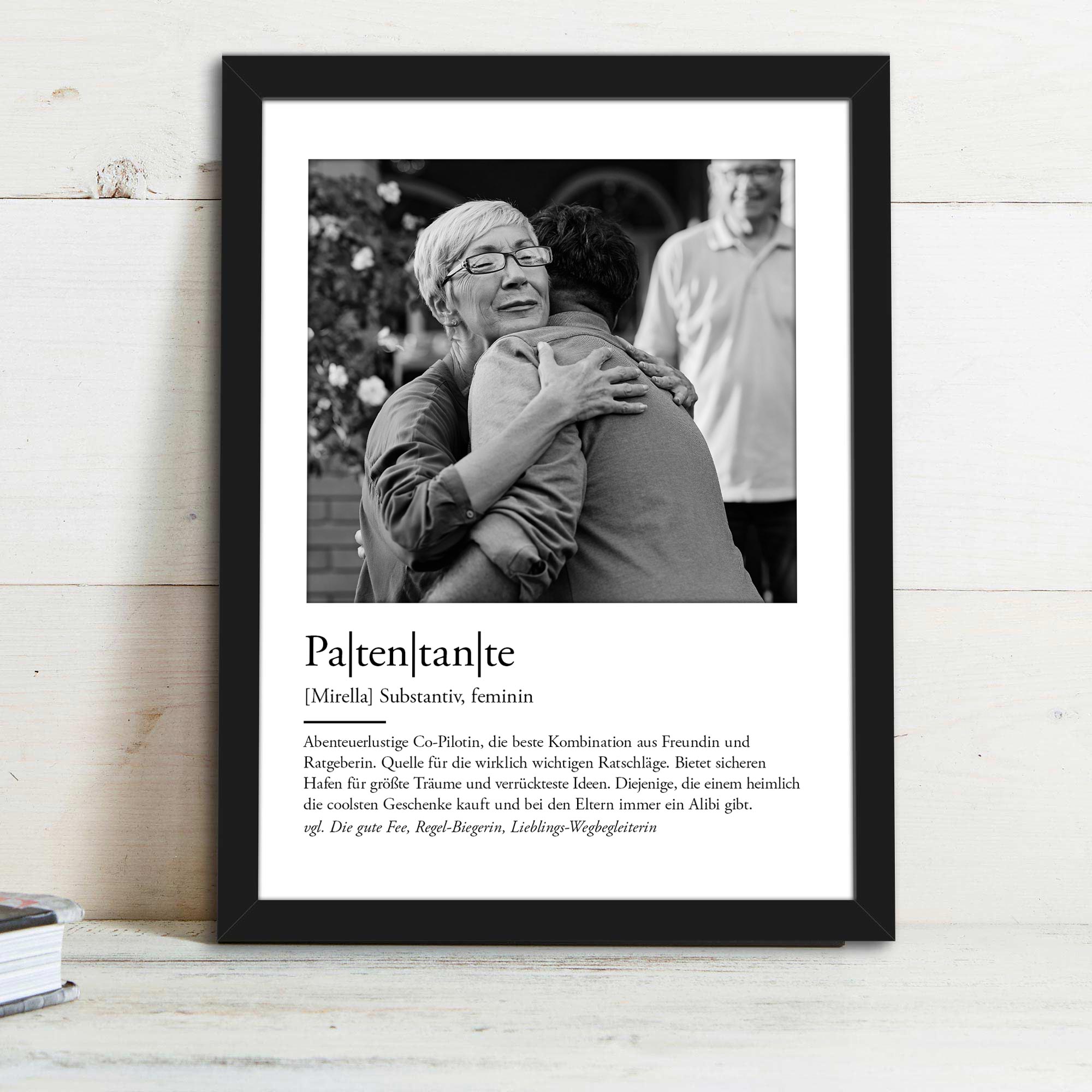 Definition Patentante - personalisiertes Bild mit Foto