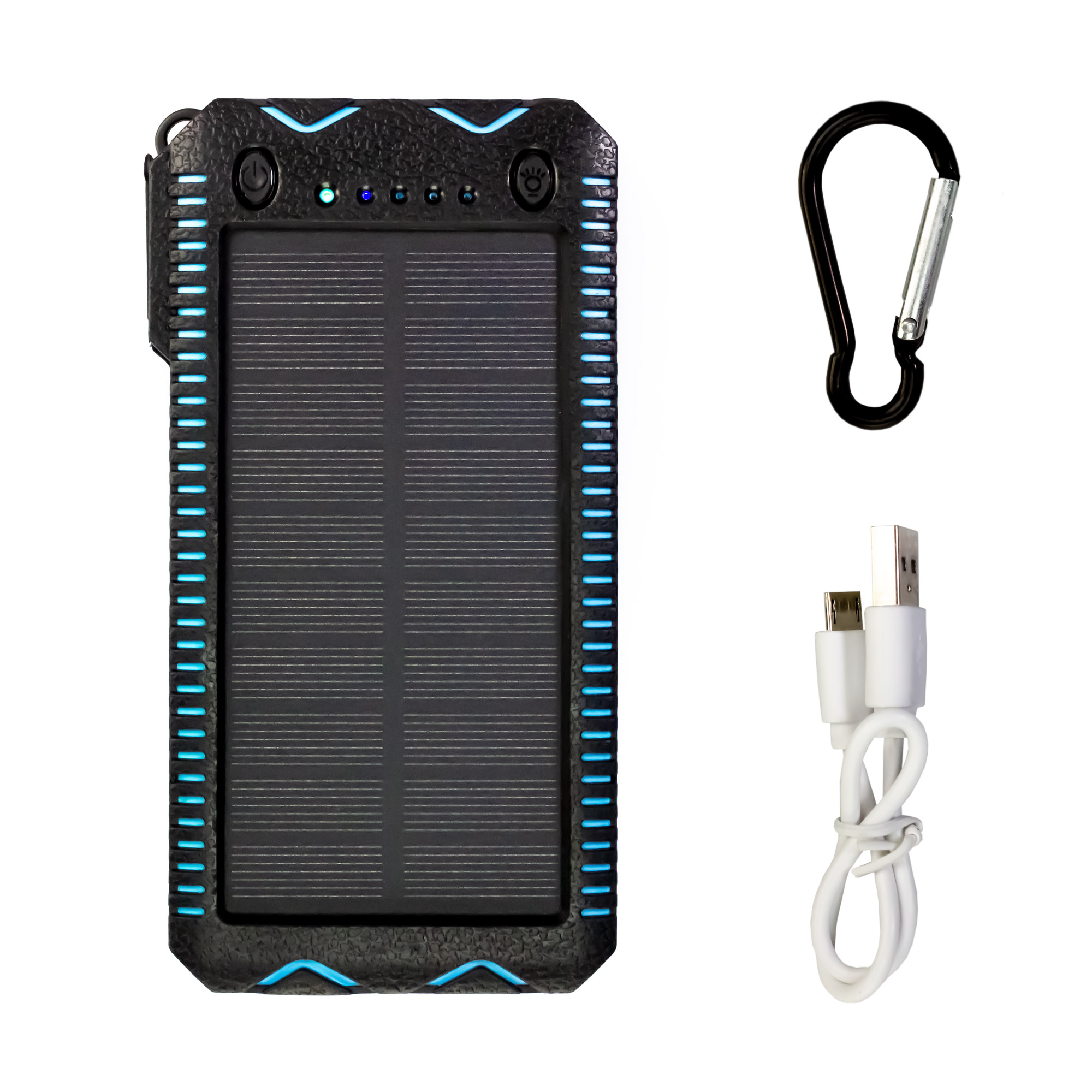 Solar Powerbank mit Taschenlampe