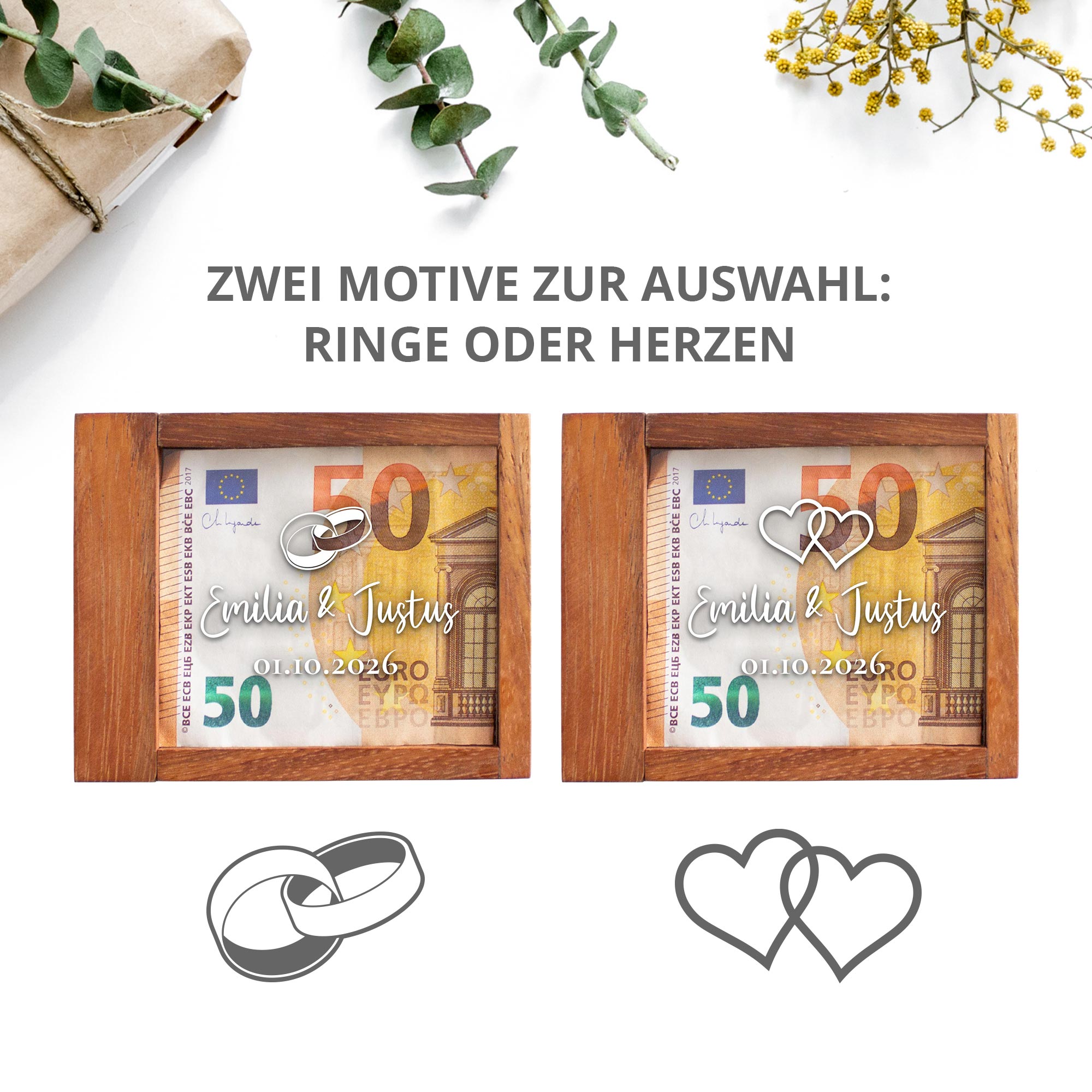 Magische Geldgeschenkbox Kompakt zur Hochzeit Magische Geldgeschenkbox Kompakt zur Hochzeit