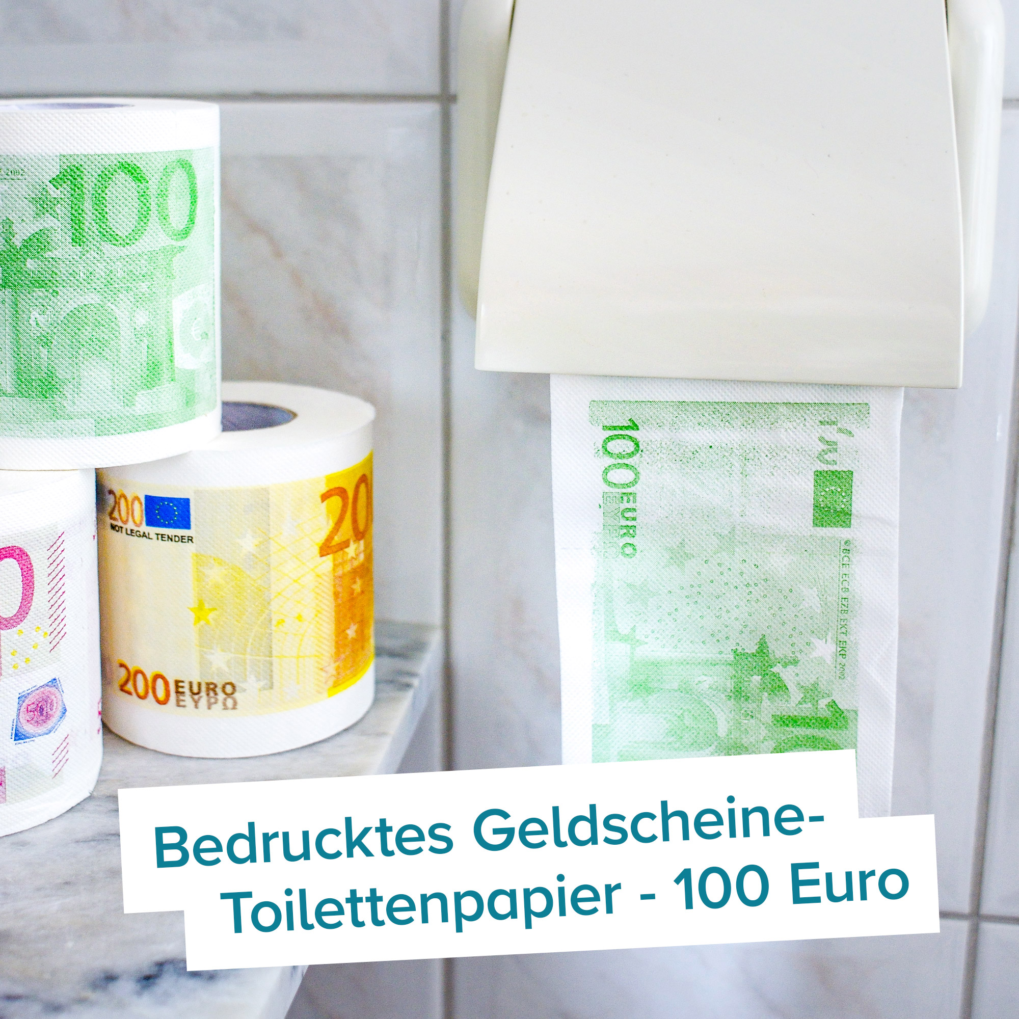Geld Toilettenpapier - 100 Euro - 2er Set 0946 - 2