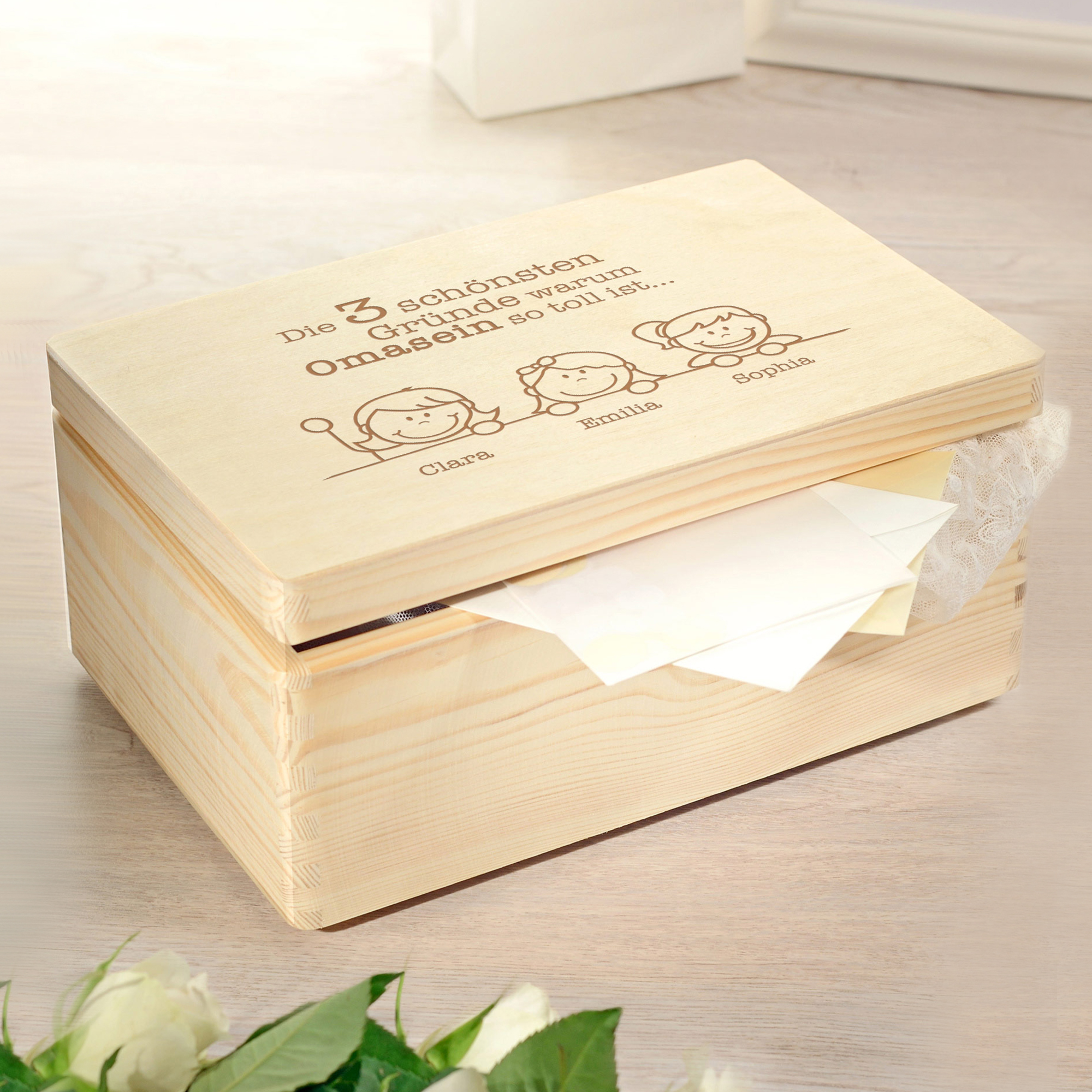 Memory Box mit Gravur - Warum Omasein so toll ist 2082-03-MZ