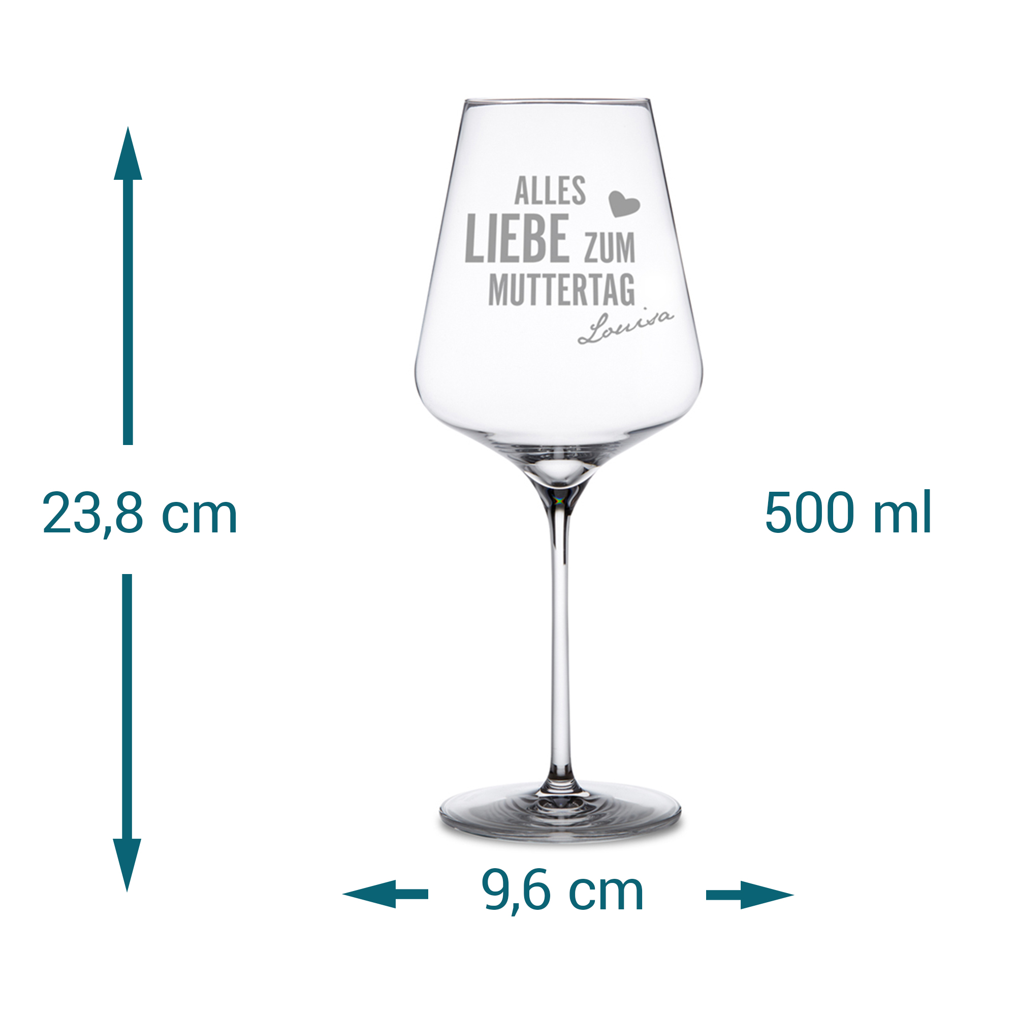 Personalisiertes Weinglas zum Muttertag 1627 - 6
