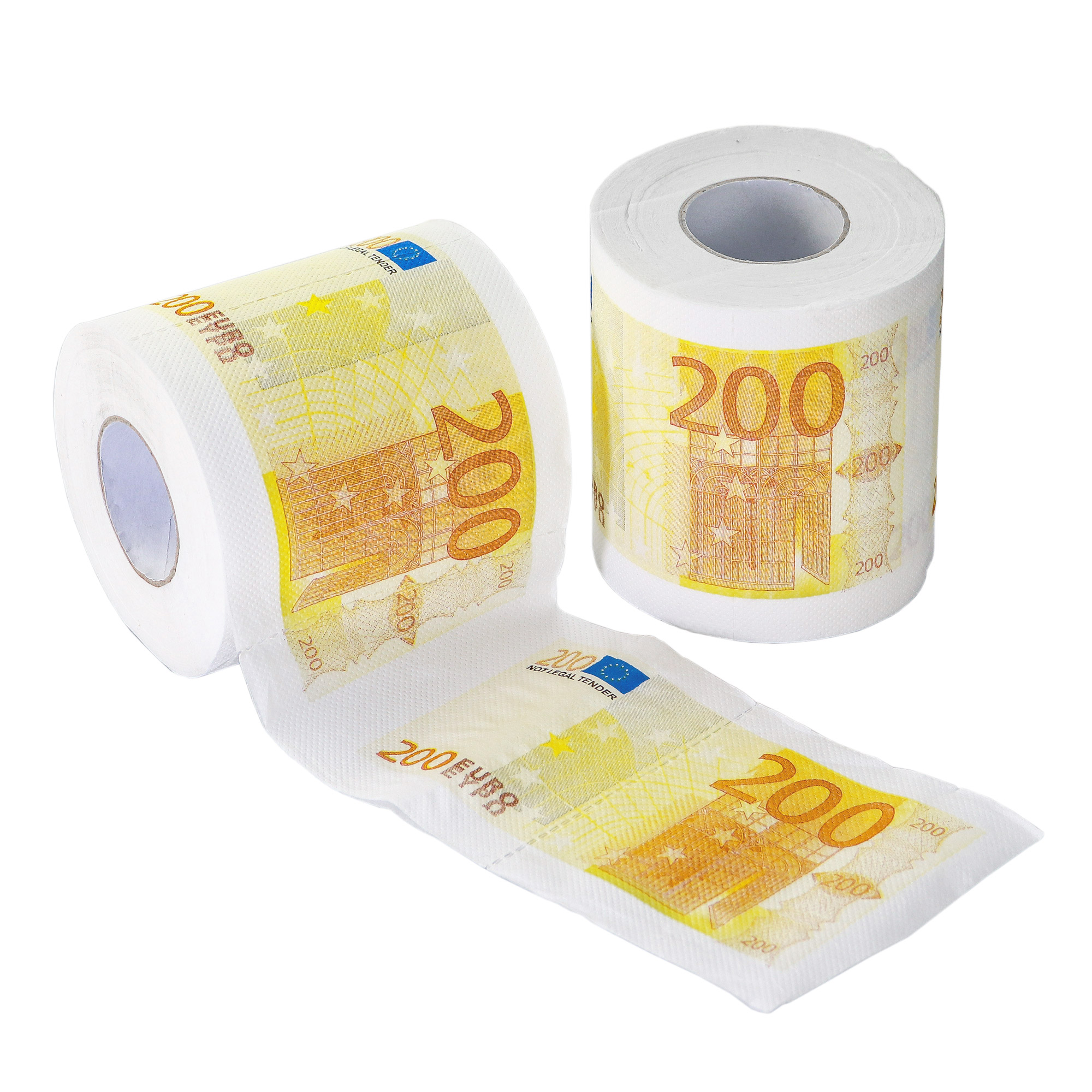 Geld Toilettenpapier - 200 Euro - 2er Set 4126 - 1