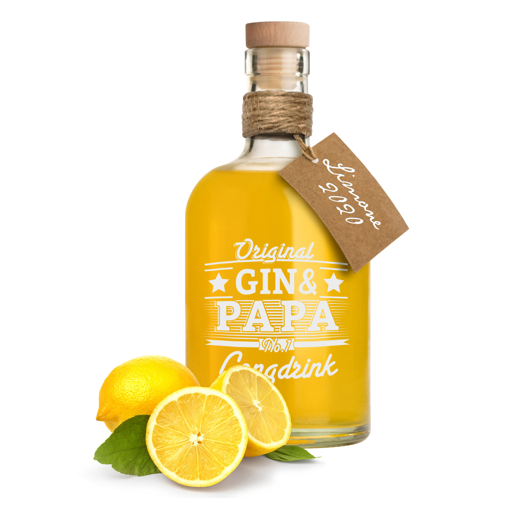 Glaskaraffe mit Gravur für Papa - Gin 2126-178-MZ - 5