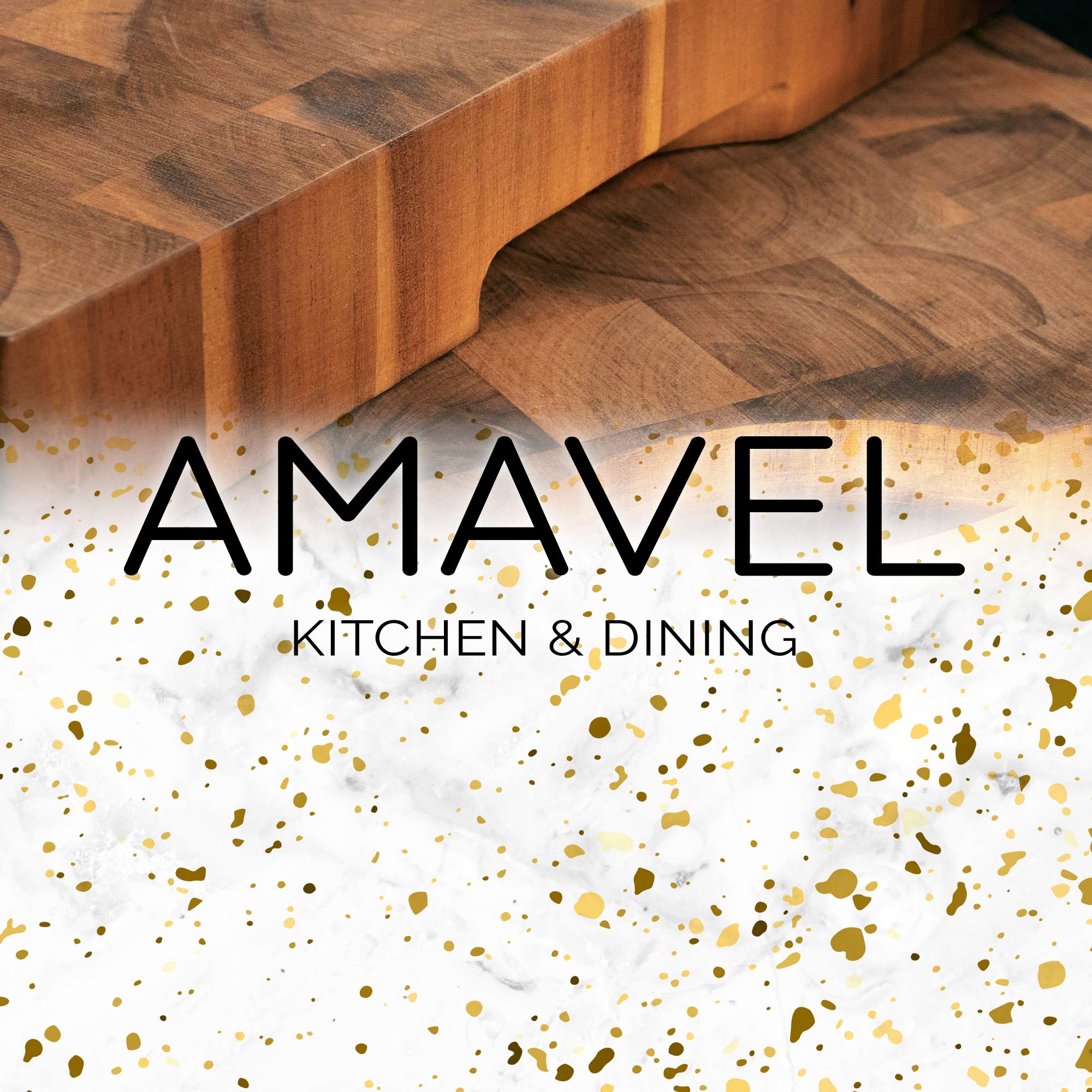 Premium Stirnholz Schneideblock Akazie mit Kompass Gravur