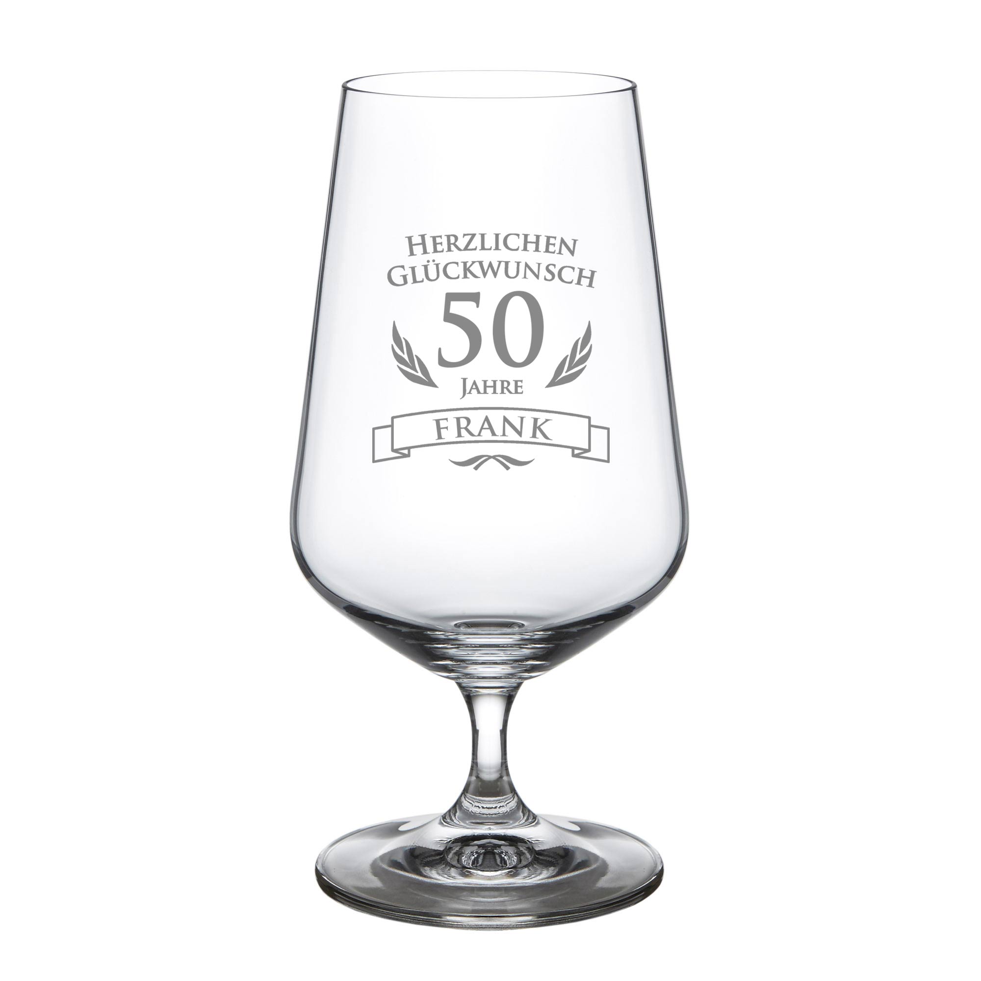 Bierglas zum 50. Geburtstag Bierglas zum 50. Geburtstag