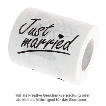 Bedrucktes Toilettenpapier - Just Married 0580 - 2