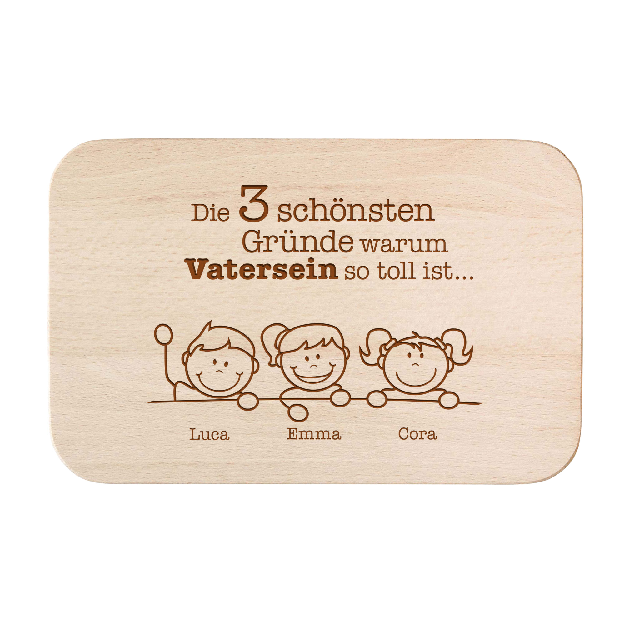 Frühstücksbrettchen - Warum Vatersein so toll ist Frühstücksbrettchen - Warum Vatersein so toll ist