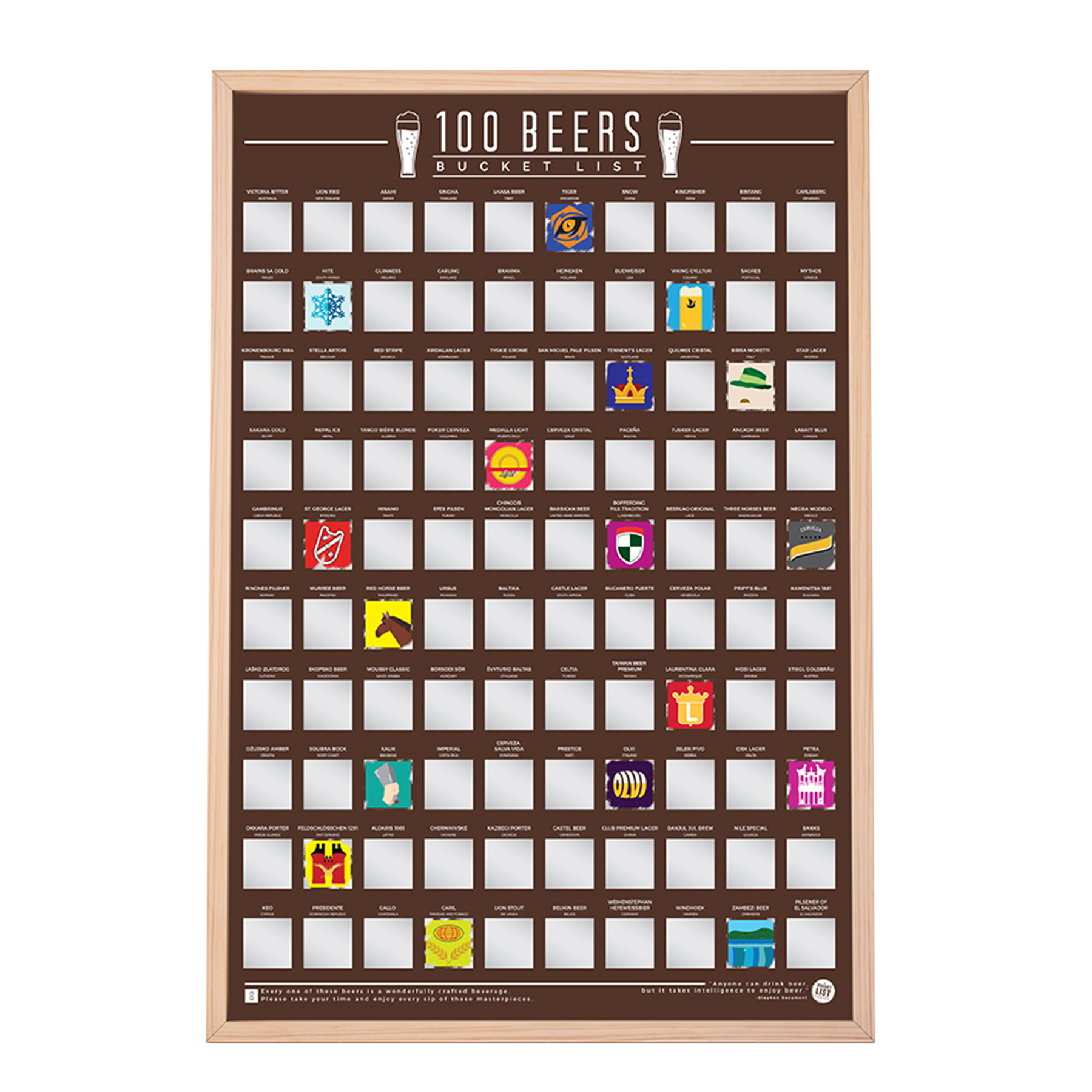 Scratch Map - Beer Bucket List 3765 - 1