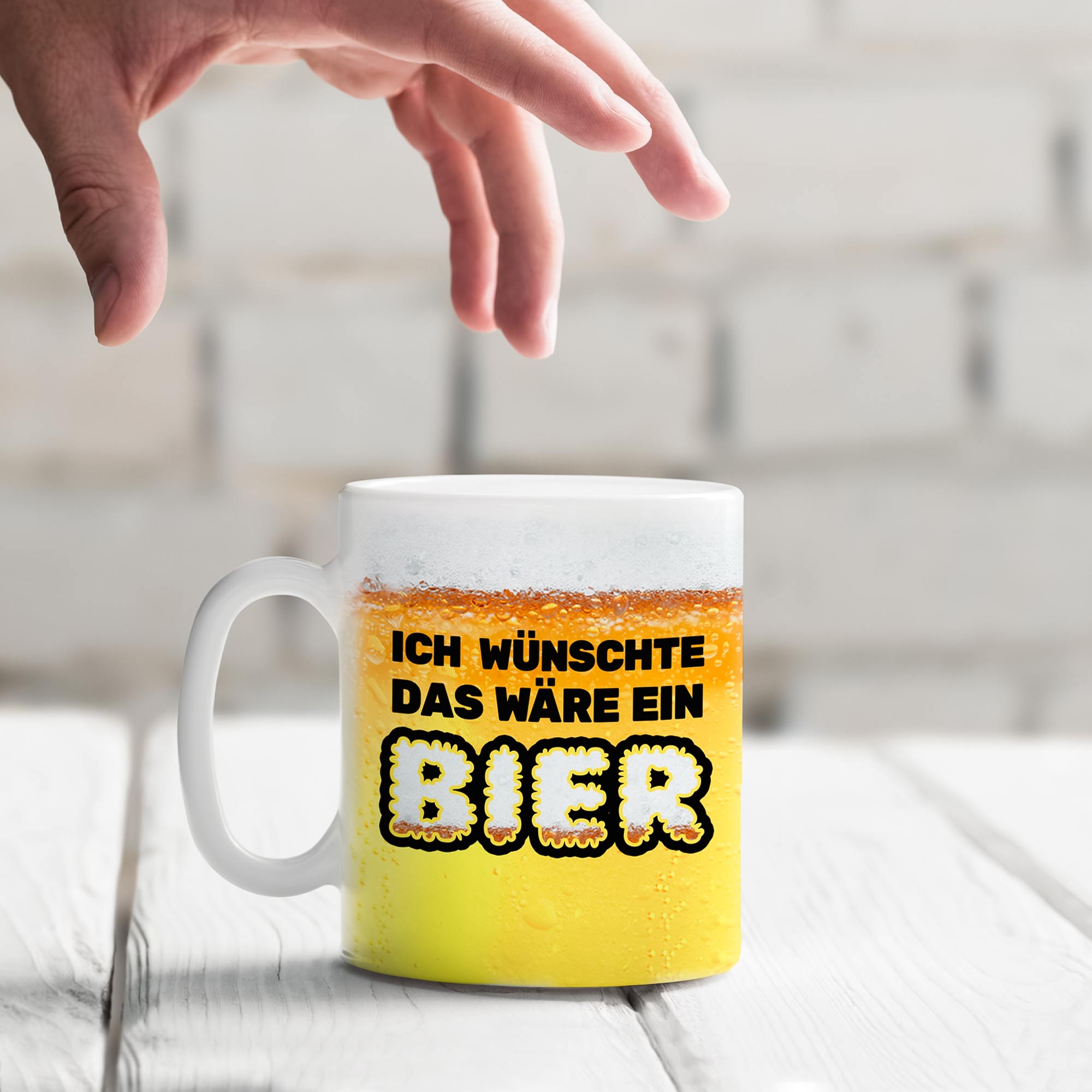 Lustige Tasse - Ich wünscht das wäre ein Bier